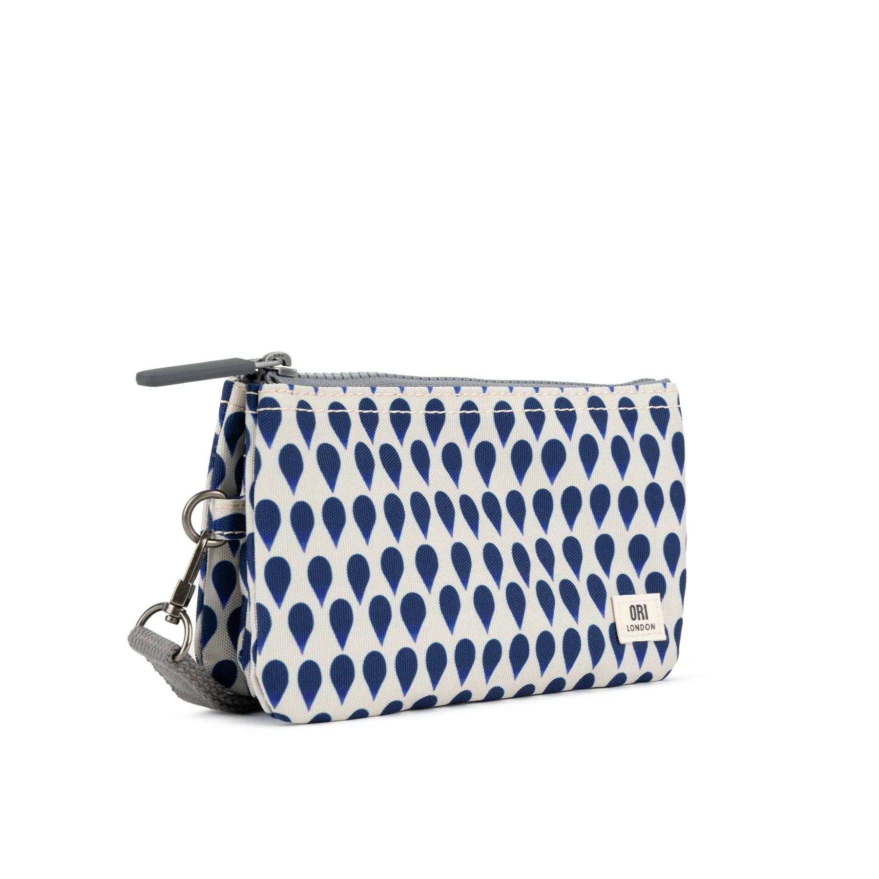 Carnaby Medium Recycled Canvas Bag with Wrist Strap / Granite - Image 7