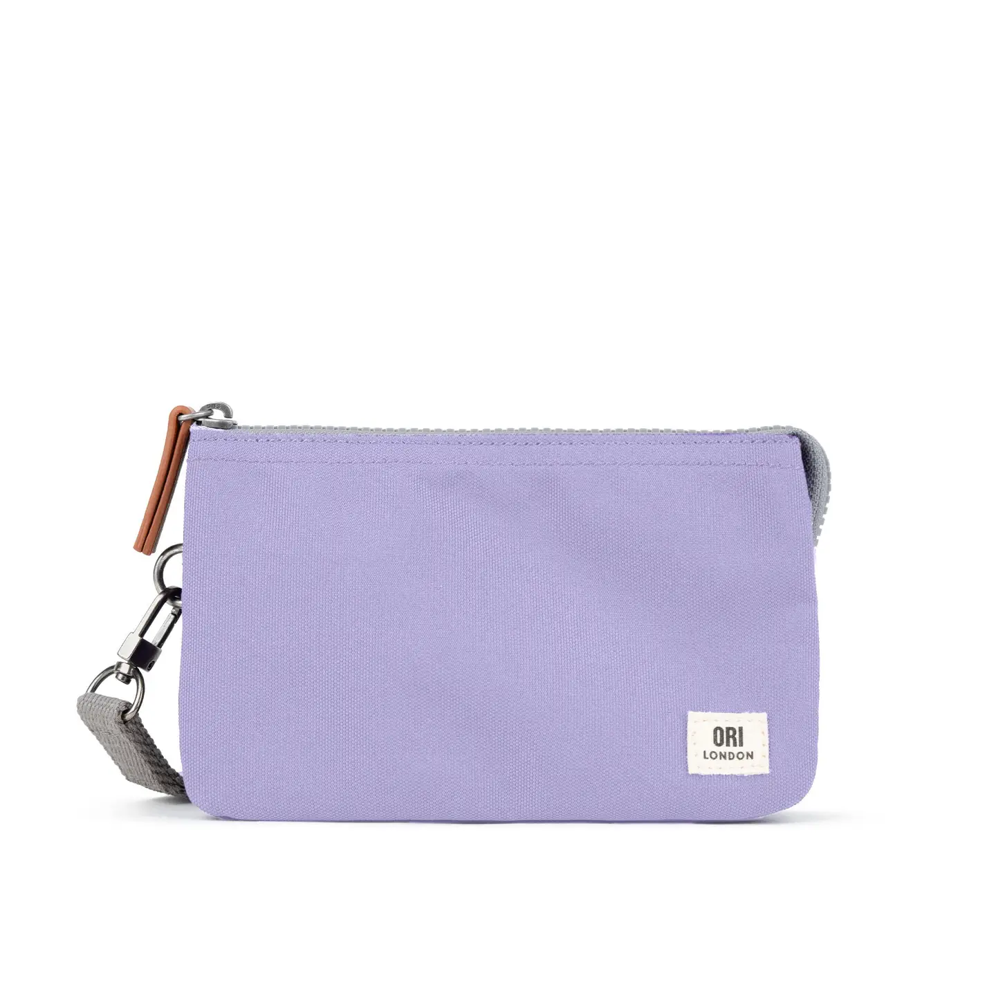 Carnaby Medium Recycled Canvas Bag with Wrist Strap / Lavender