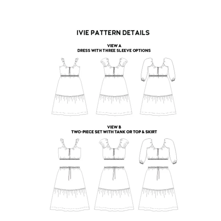 Ivie Dress and Two-Piece Set / Printed Pattern - Image 5