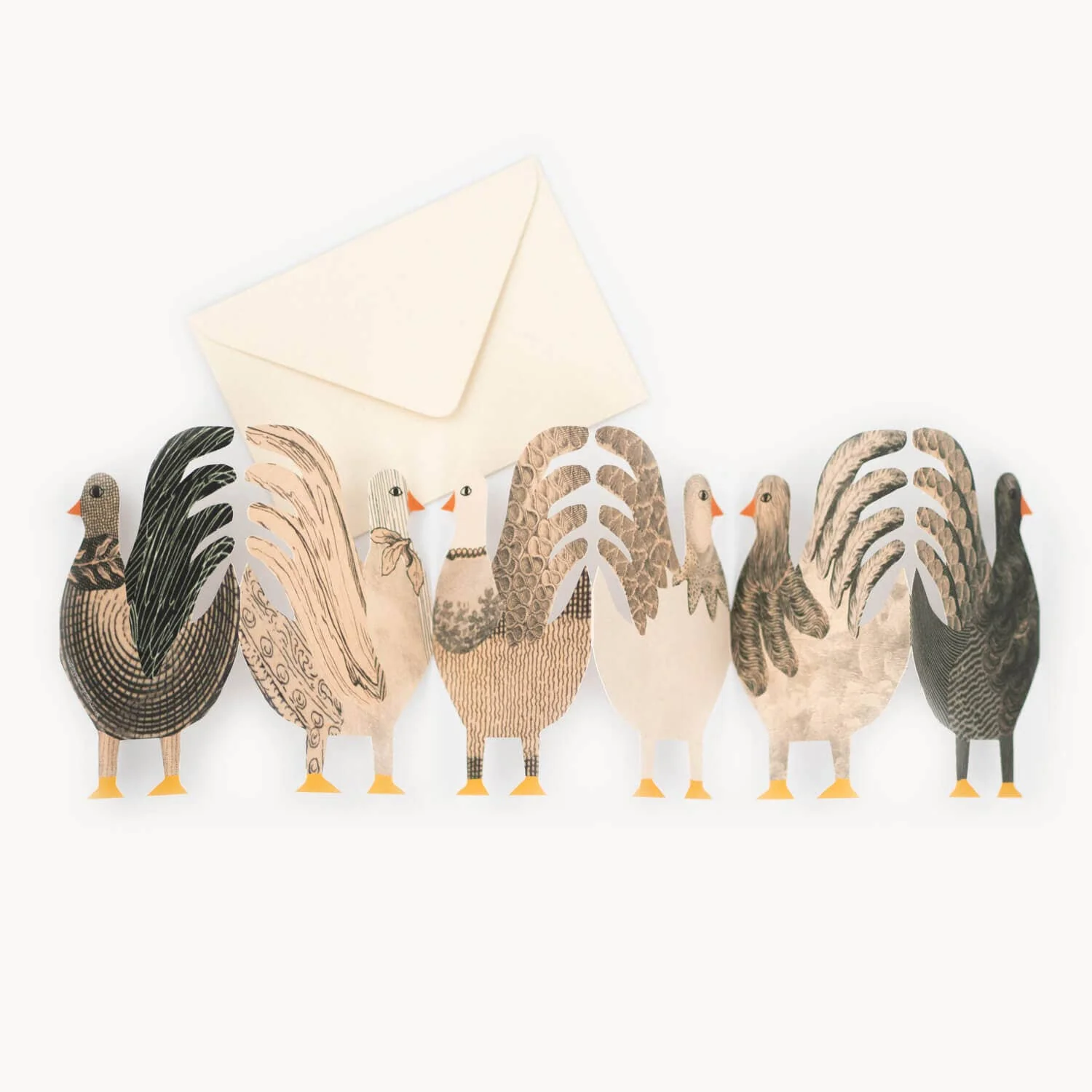Chickens Concertina Card