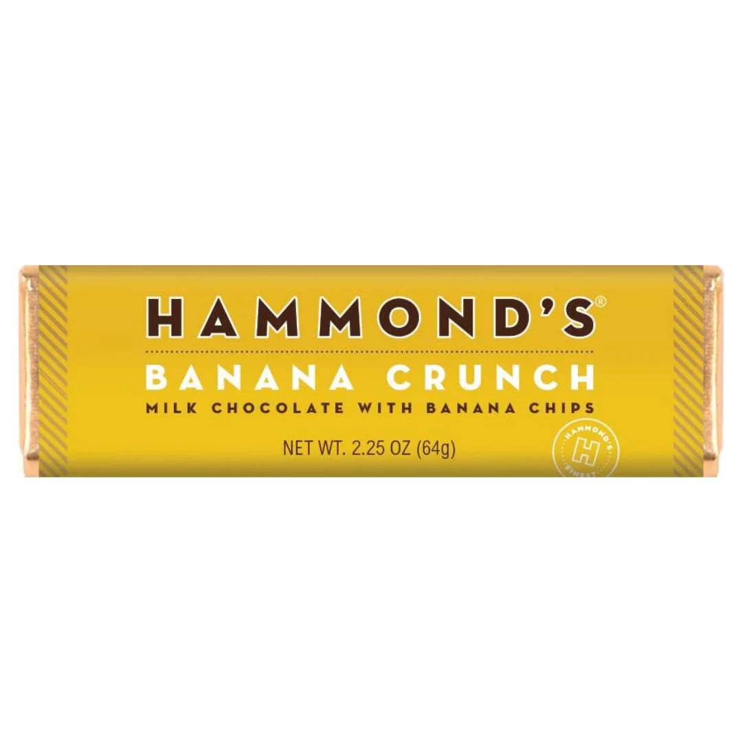 Chocolate Bar 2.25oz / Banana Crunch Milk Chocolate