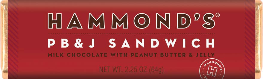 Chocolate Bar 2.25oz / PB & J Sandwich Milk Chocolate