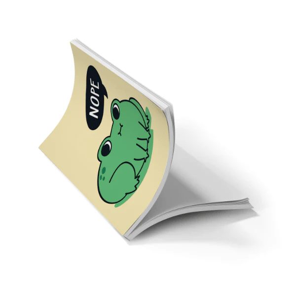 Classic Layflat Notebook / Nope Frog - Image 3