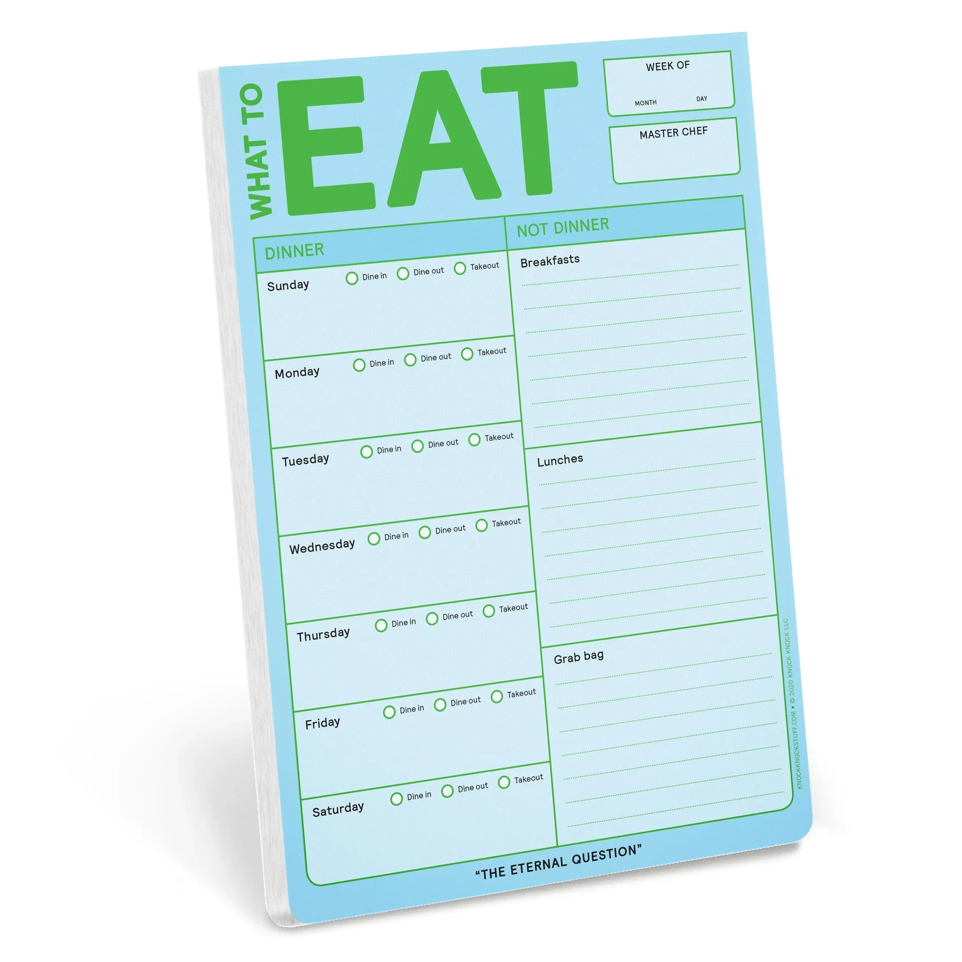 Classic Pad / What to Eat (with magnet on back)