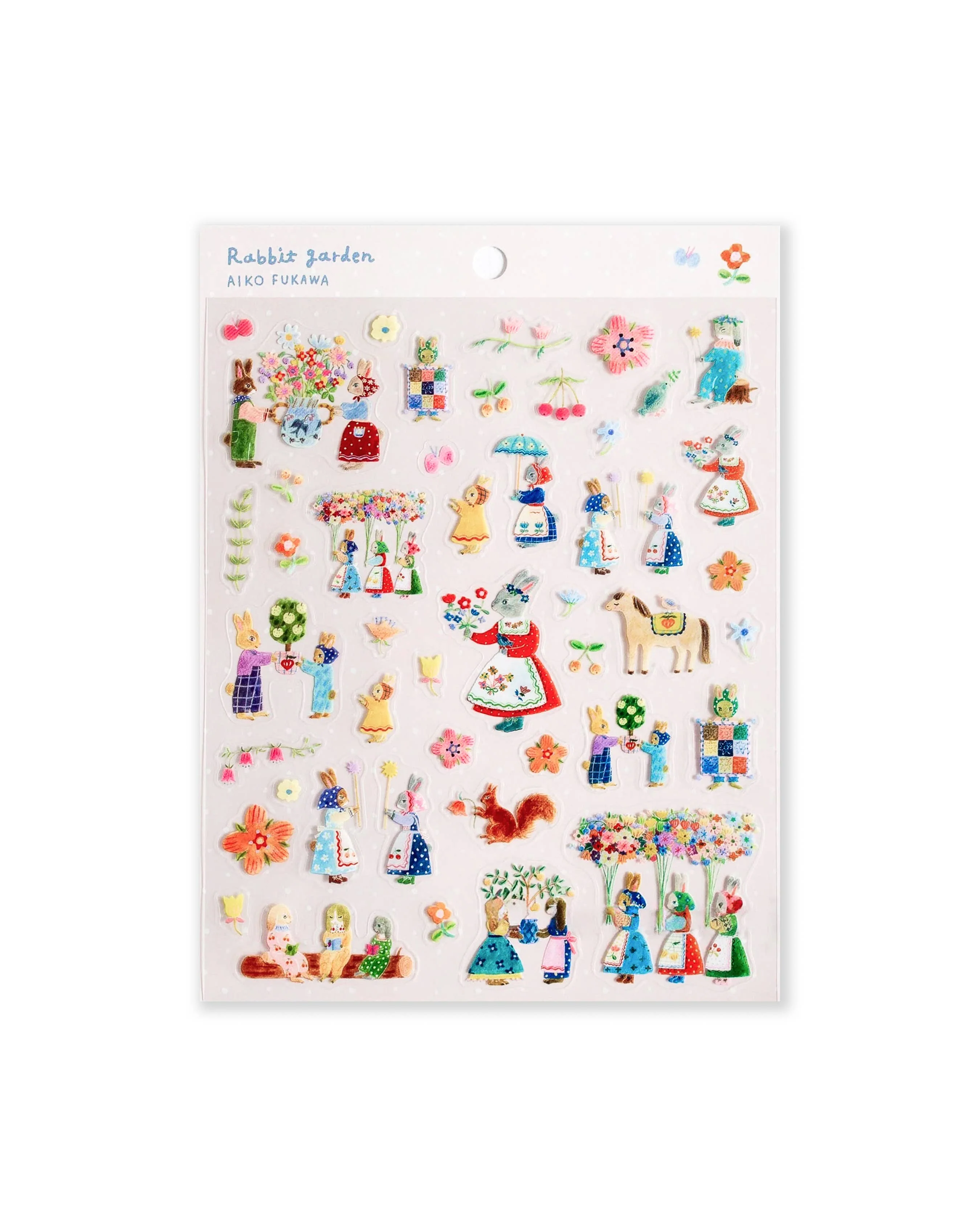 Clear Sticker Sheet / Rabbit Garden - Image 2
