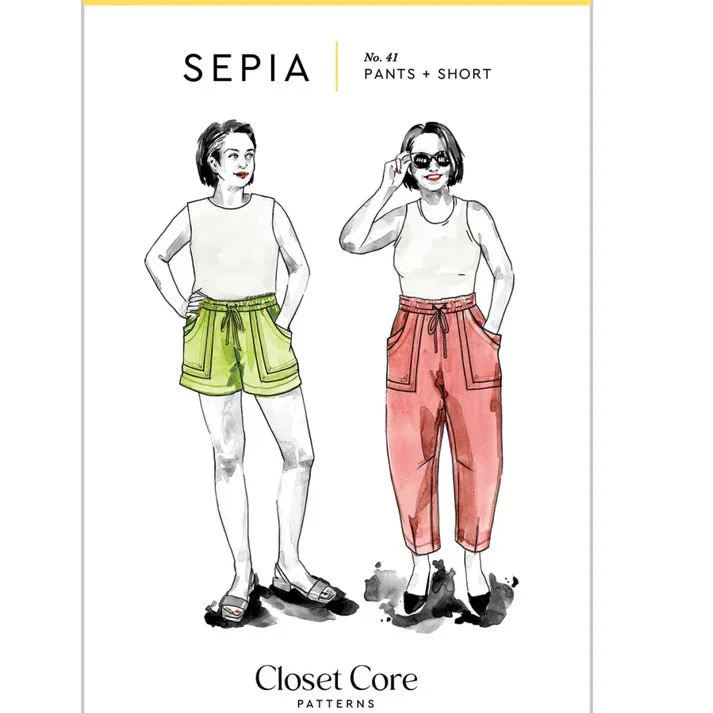 Sepia Pants / Printed Pattern