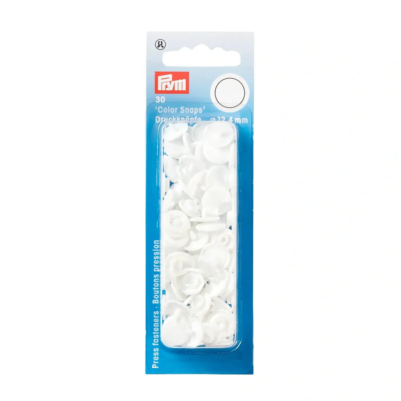 COLOR Snaps 12.4 mm / White