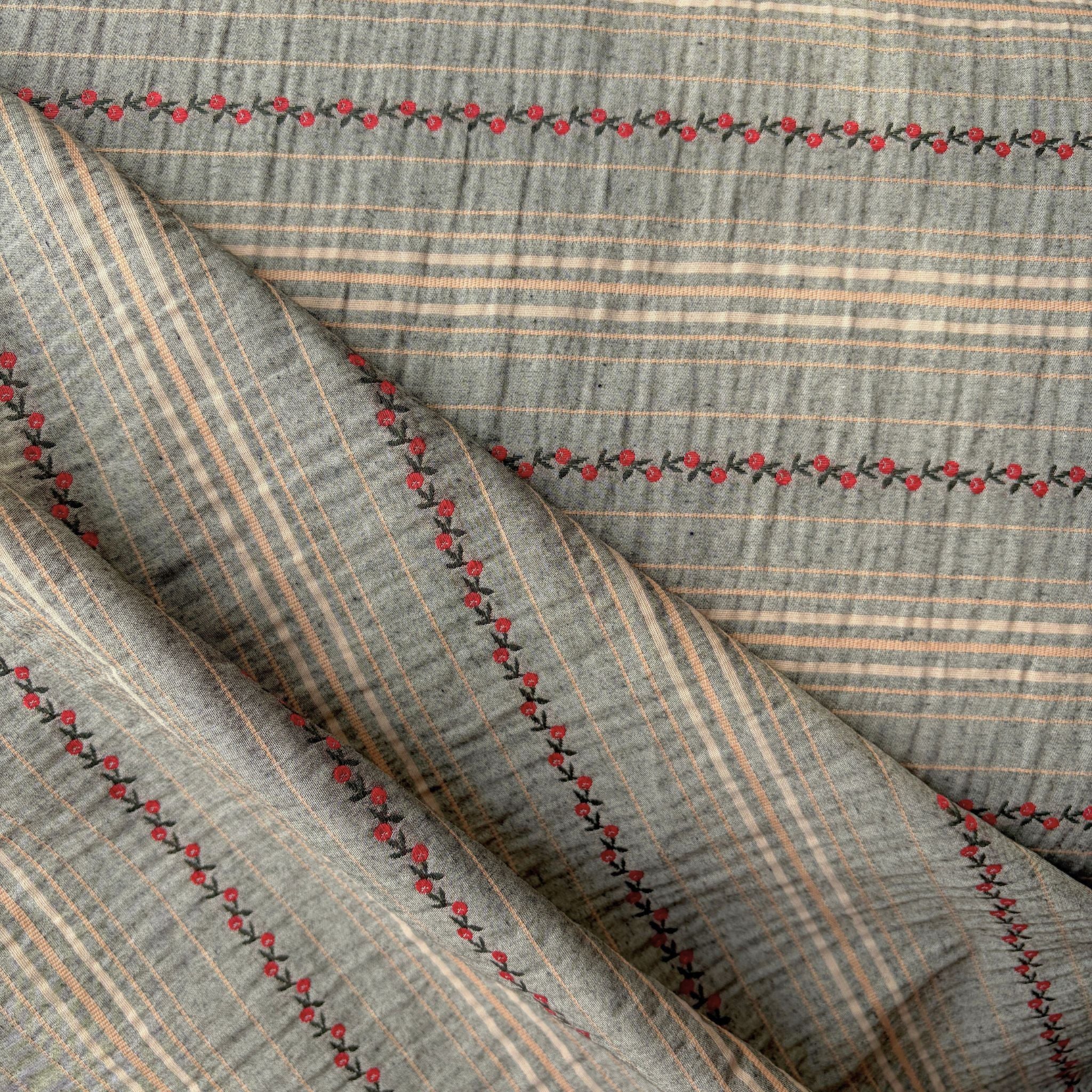 Cottage Garden Stripe / Chambray