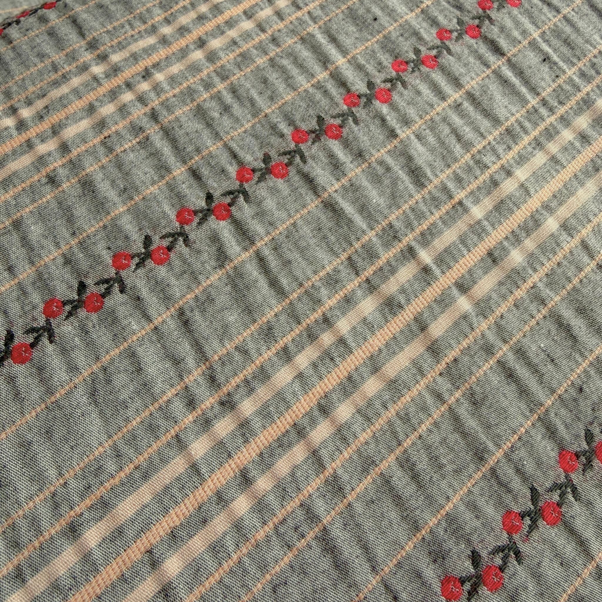 Cottage Garden Stripe / Chambray - Image 2