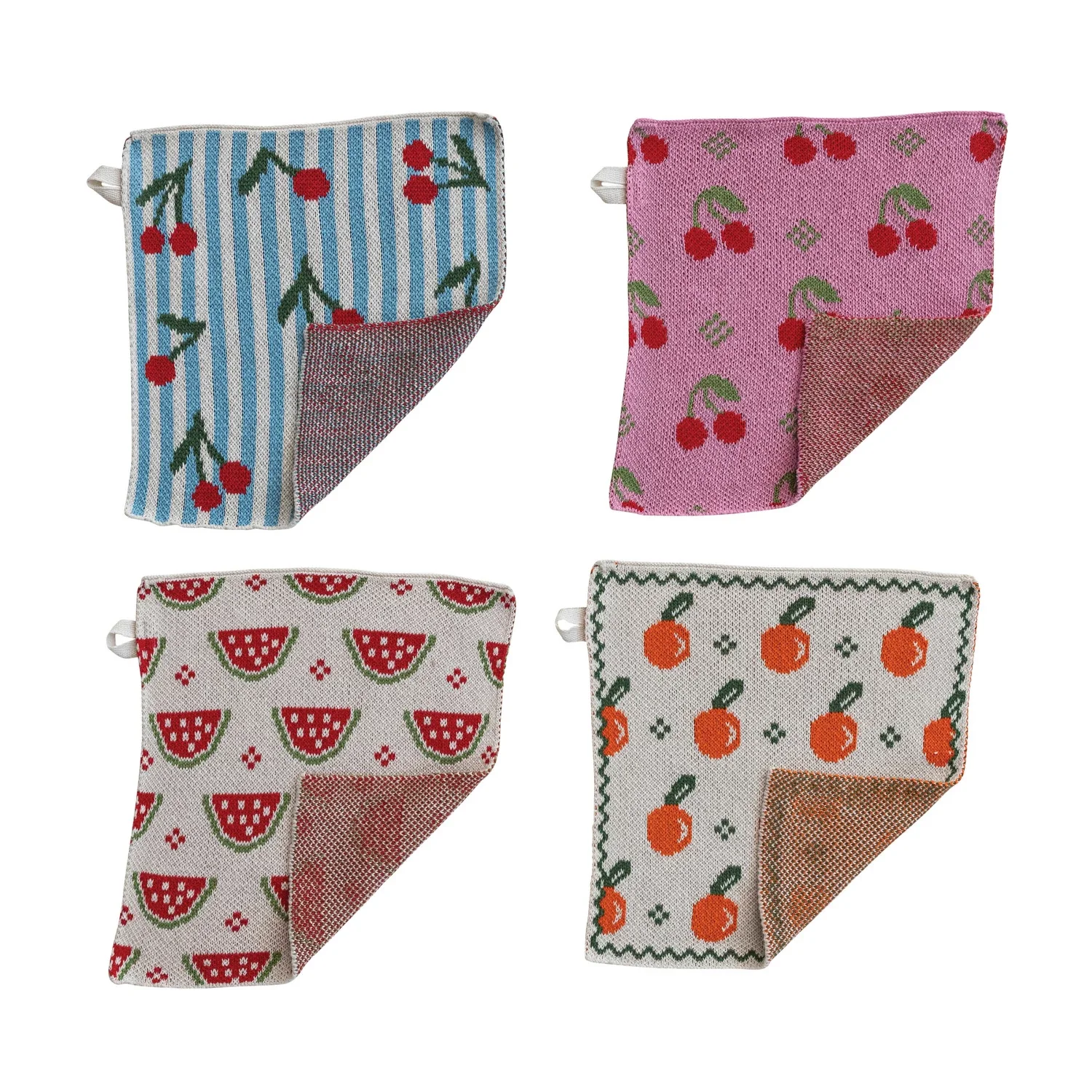 Fruity Knit Dish Cloth / Watermelon - Image 3