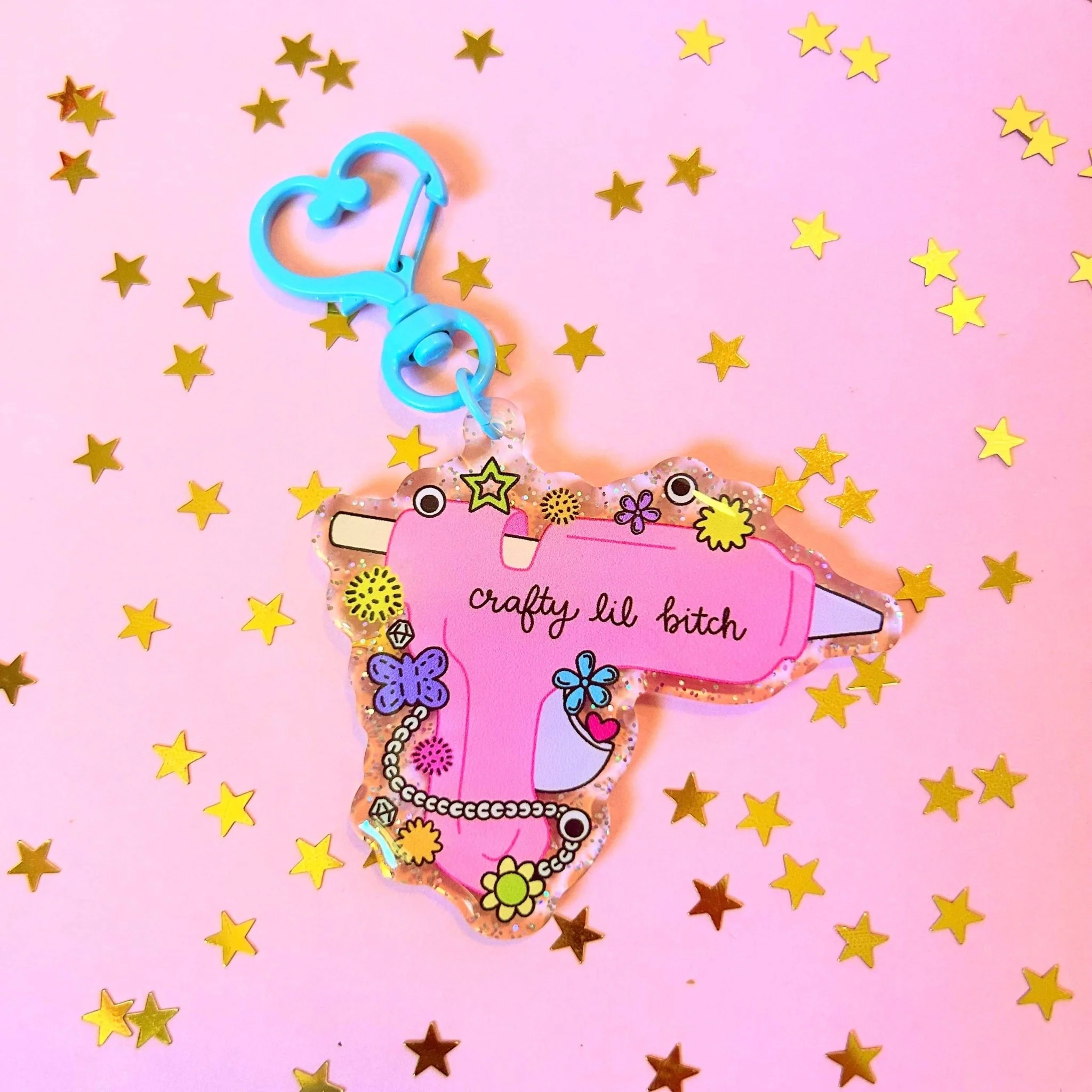 Crafty Lil Bitch Keychain
