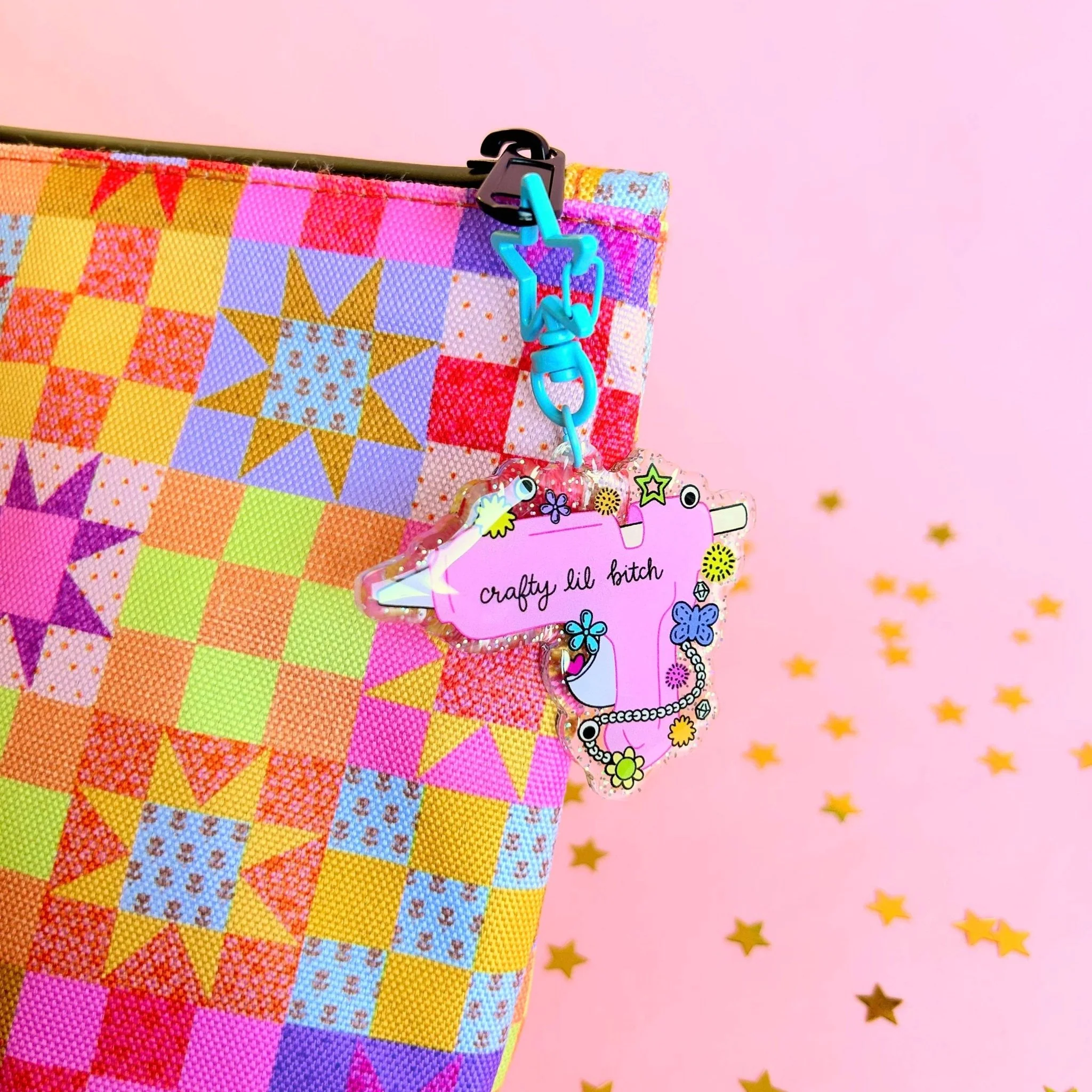 Crafty Lil Bitch Keychain - Image 2