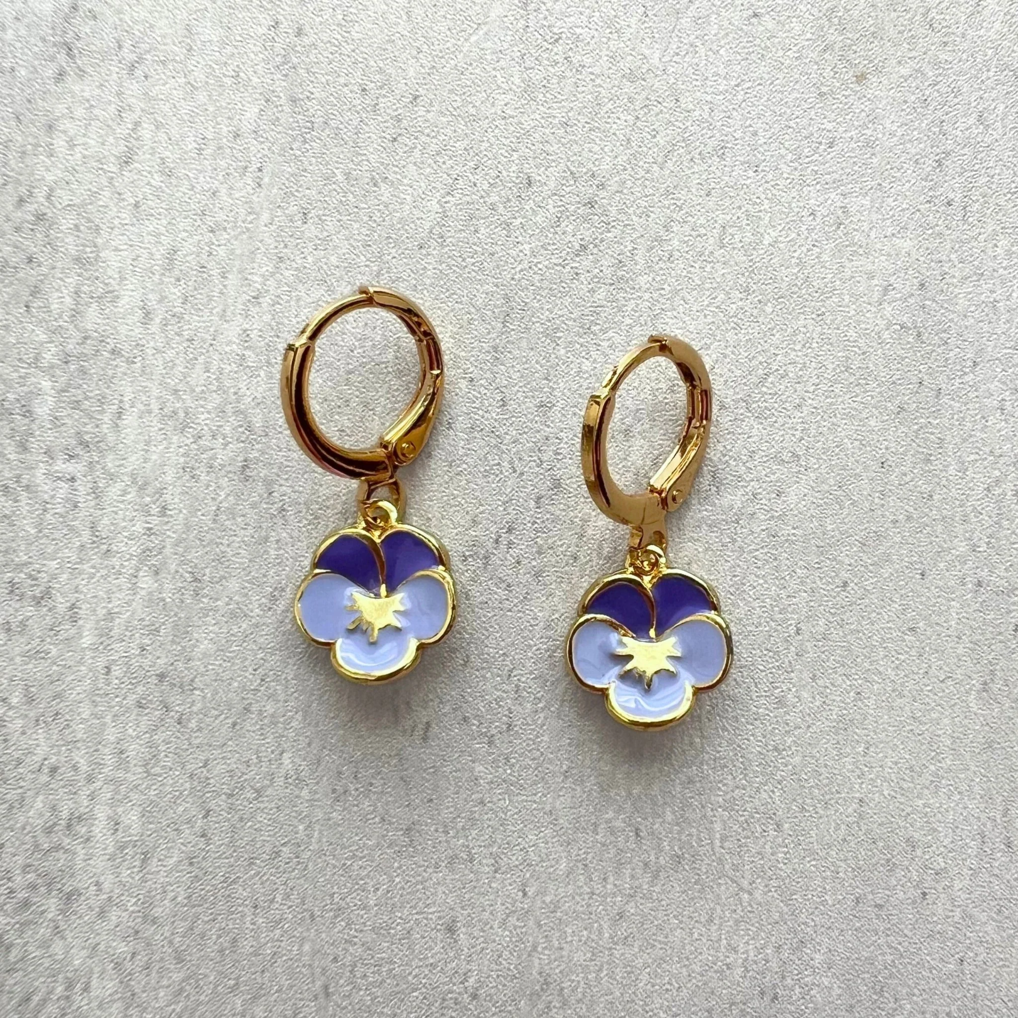 Harmony Pansy Earrings
