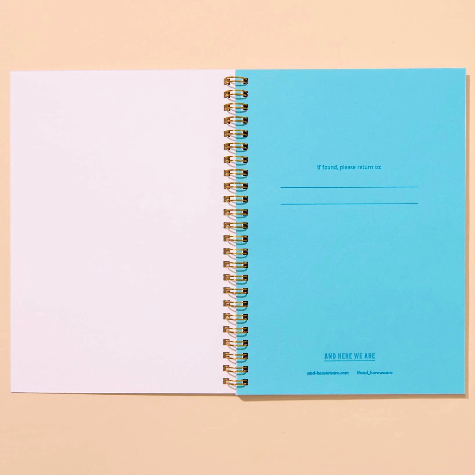 Delft Tile Letterpress A5 Spiral Notebook - Image 4