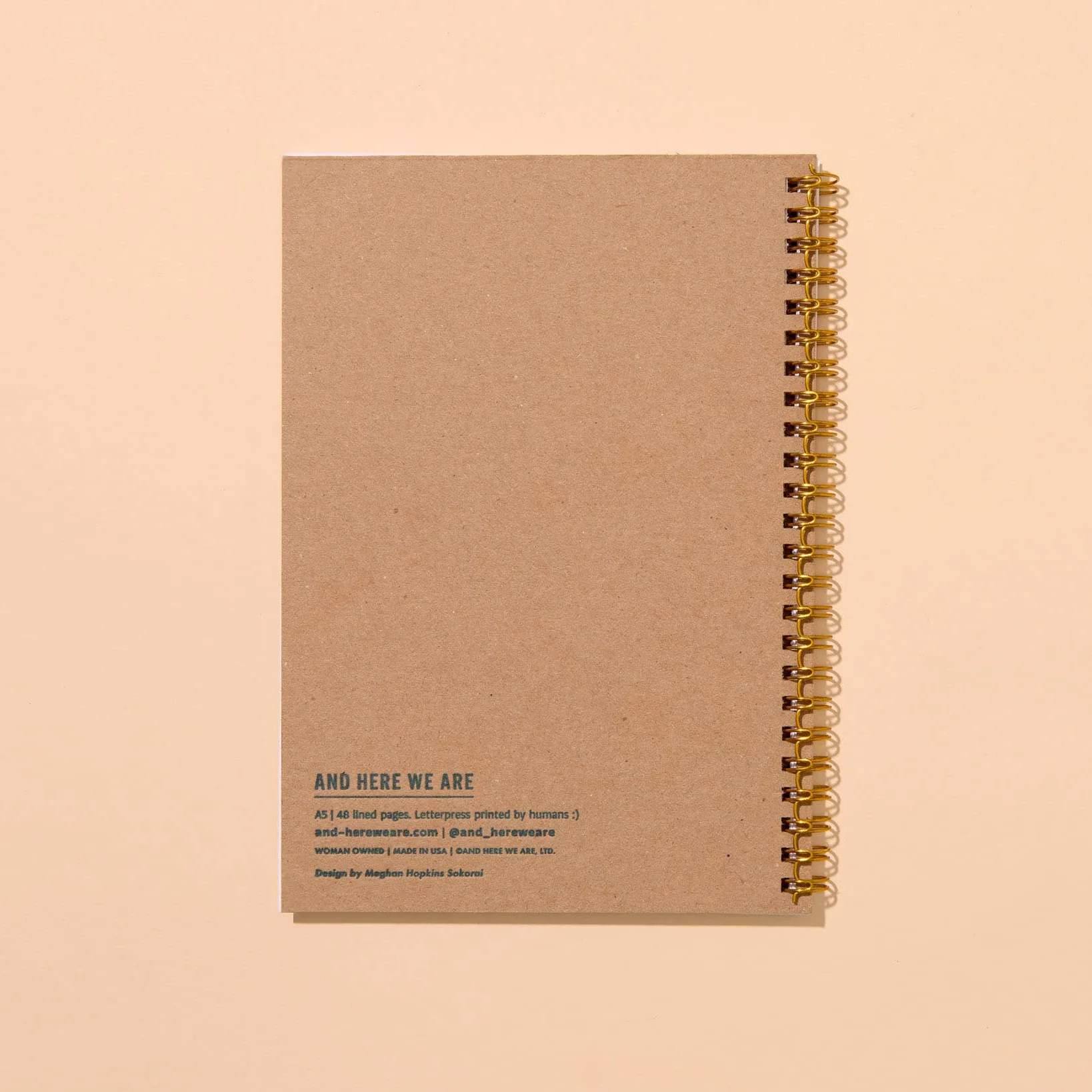 Delft Tile Letterpress A5 Spiral Notebook - Image 6