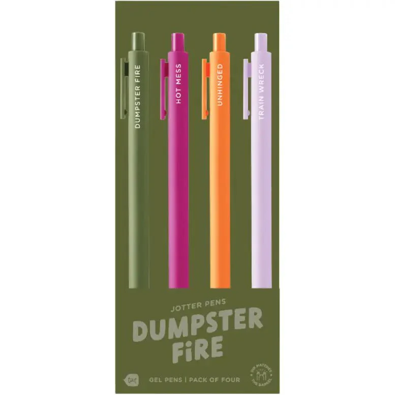 Dumpster Fire Jotters 4-pack