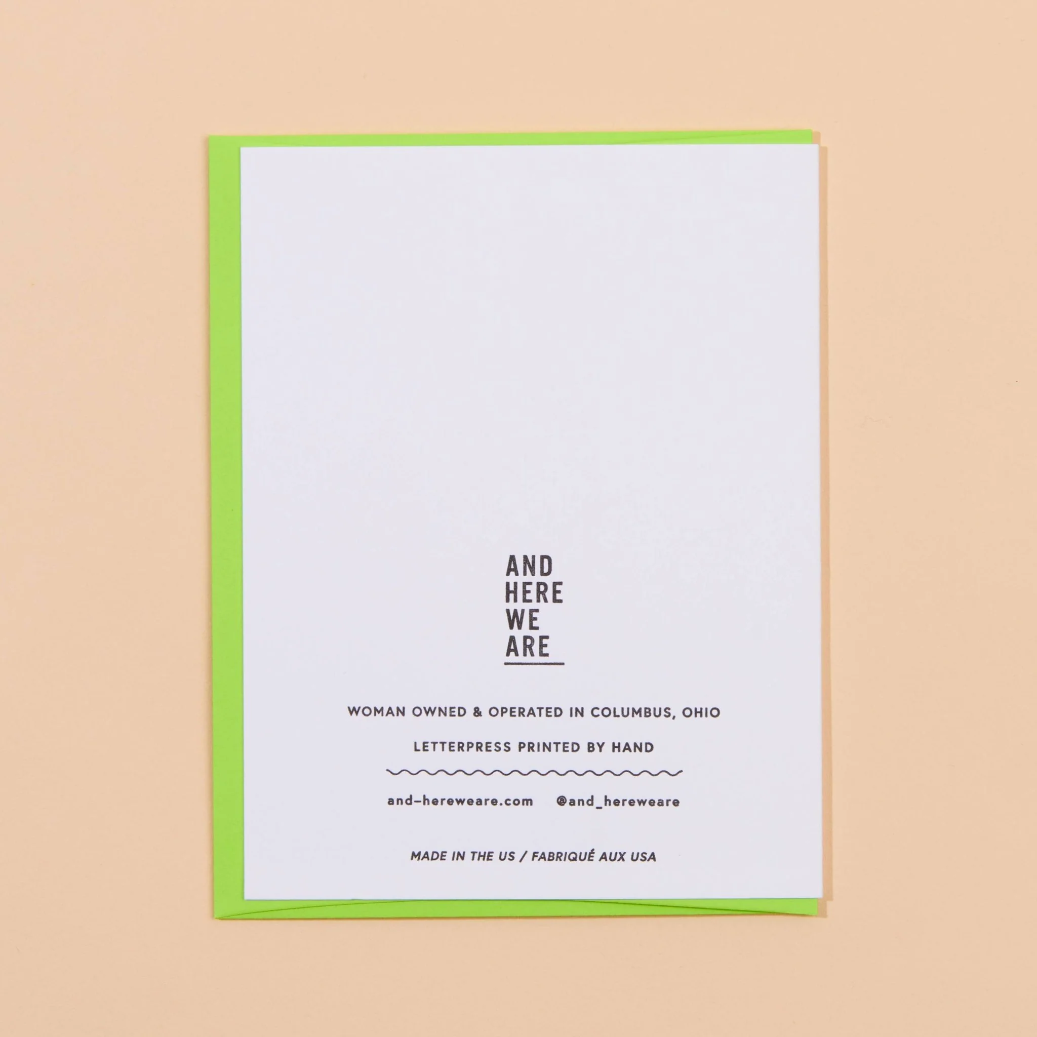 Dumpster Fire Letterpress Greeting Card - Image 3