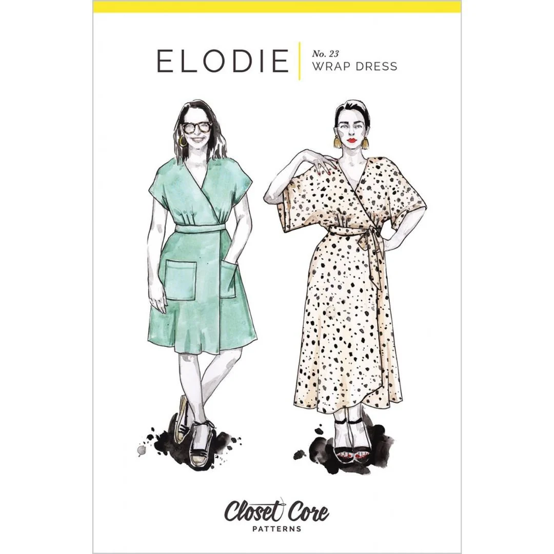 Elodie Wrap Dress / Printed Pattern