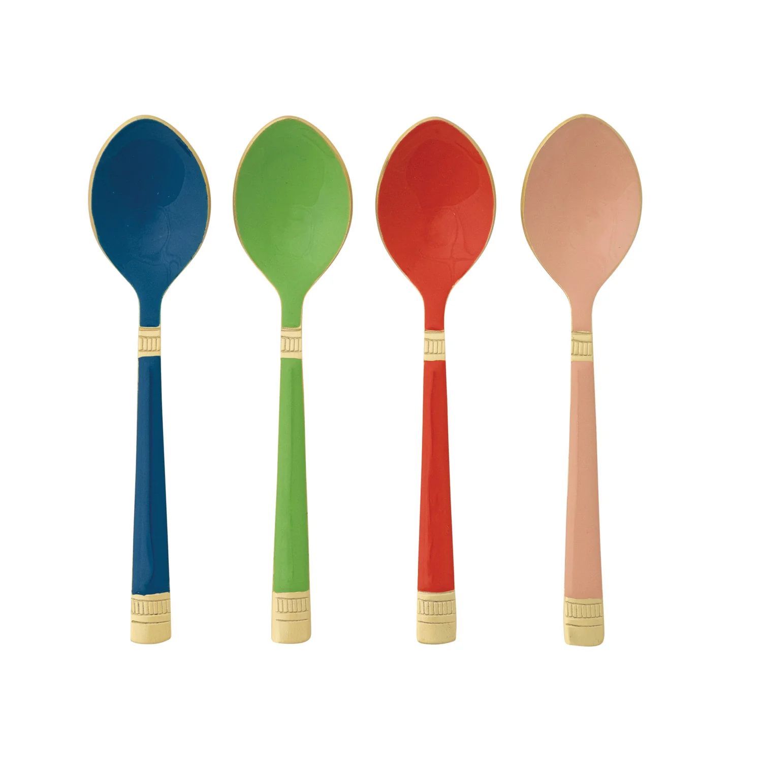 Enameled Spoon with Gold / Pink - Image 2