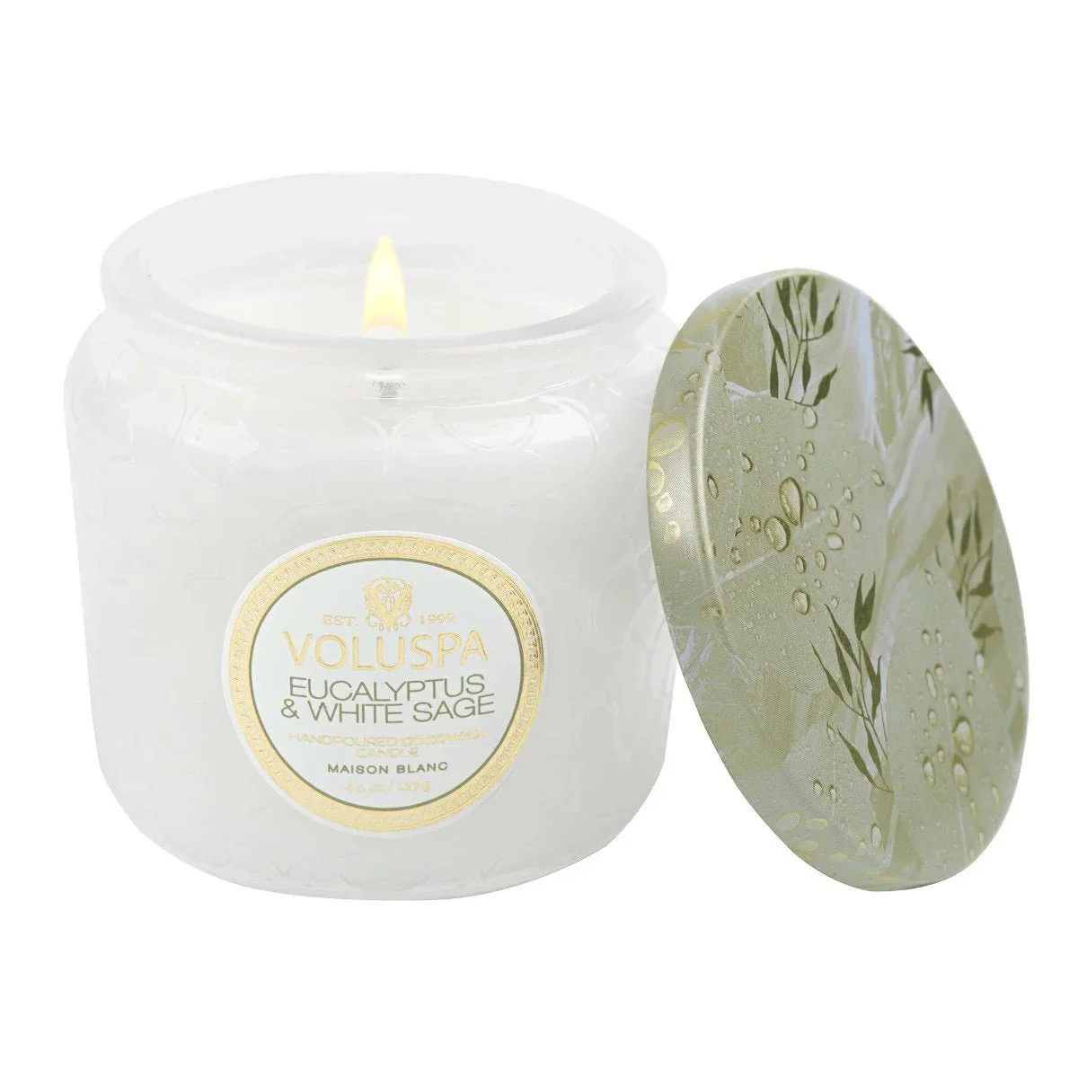 Eucalyptus & White Sage 4.5 oz Petite Jar Candle - Image 2