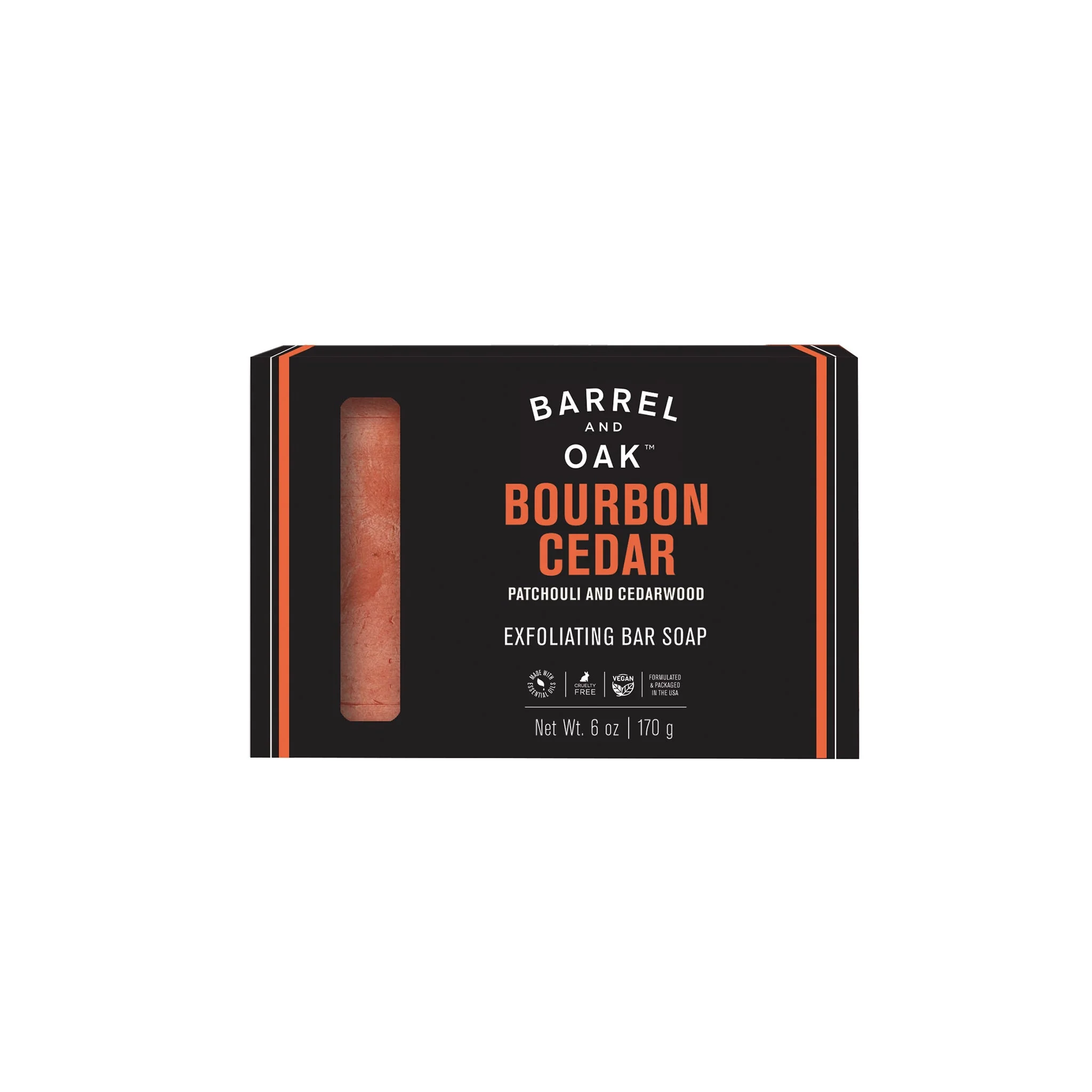 Exfoliating Bar Soap / Bourbon Cedar