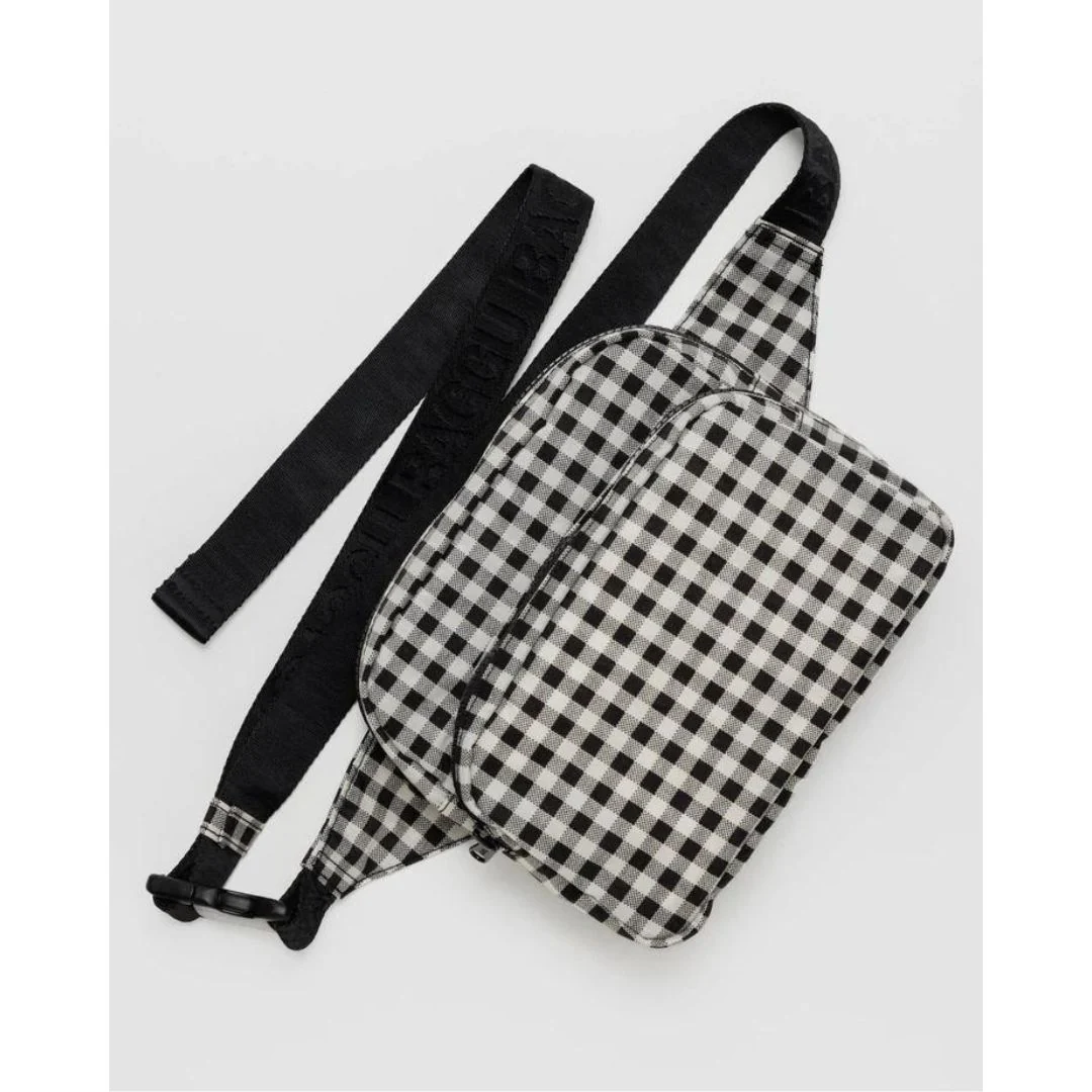 Fanny Pack / Black & White Gingham