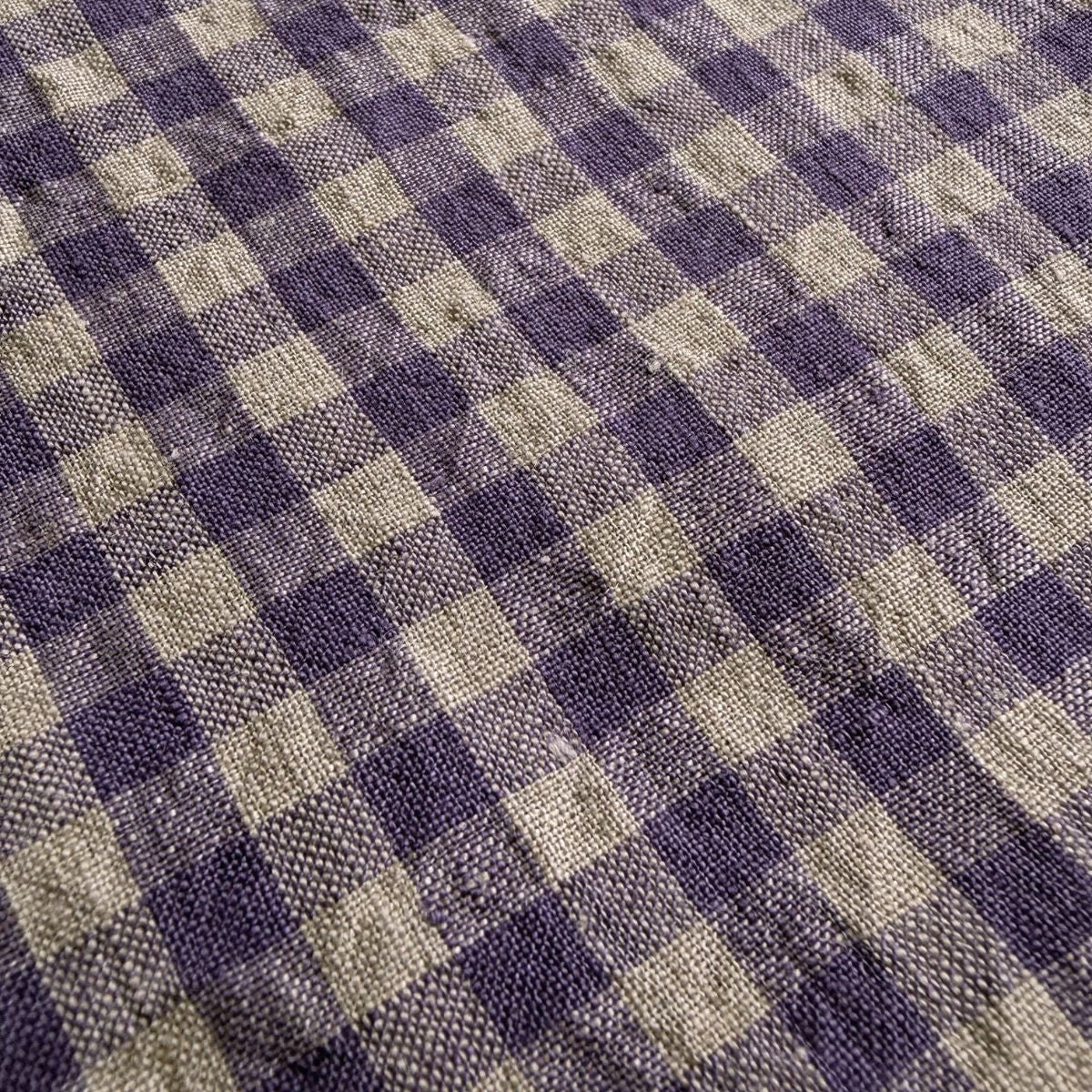 Farmhouse Check Linen / Lavender - Image 3