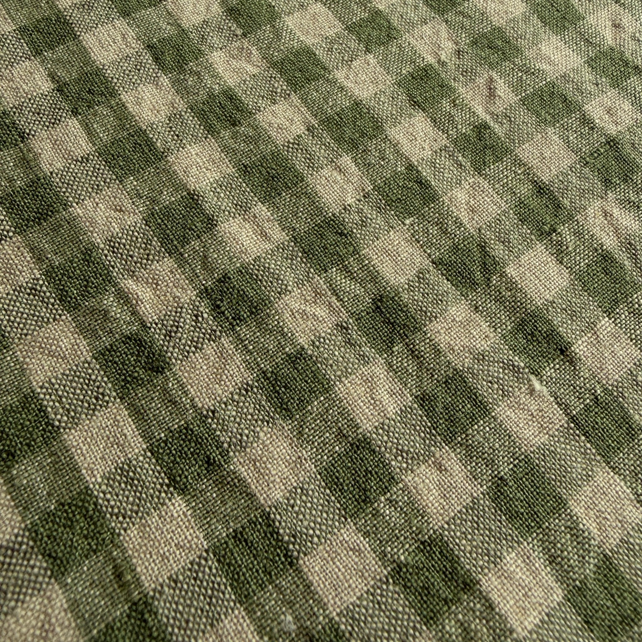 Farmhouse Check Linen / Sage - Image 3