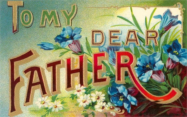 Father's Day Postcards / To My Dear Father