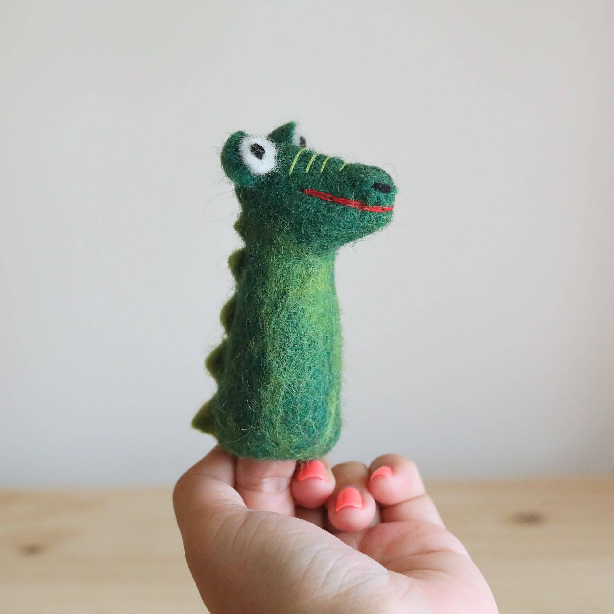 Felt Finger Puppet / Gator