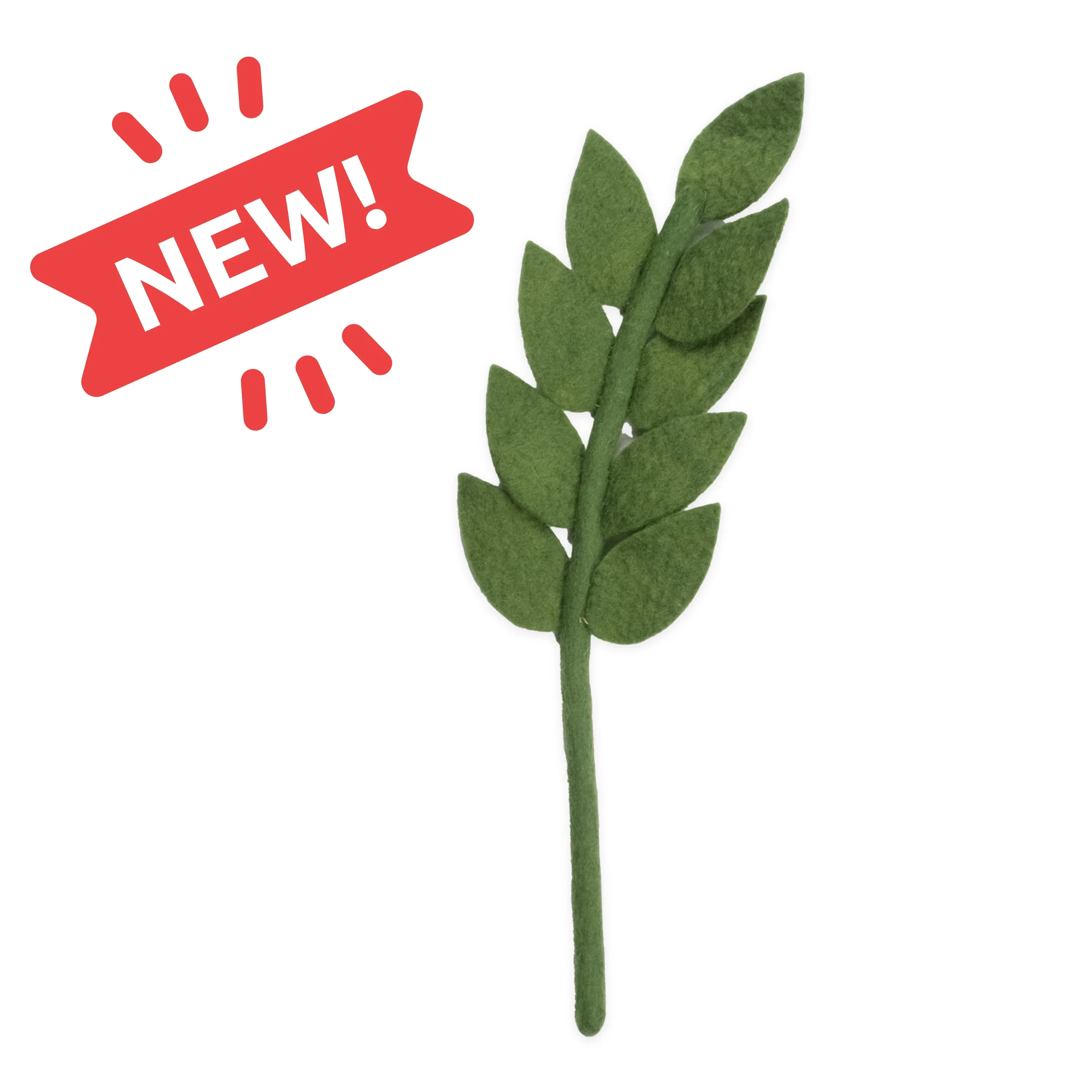 Felt Harvest Leaf Bright Green