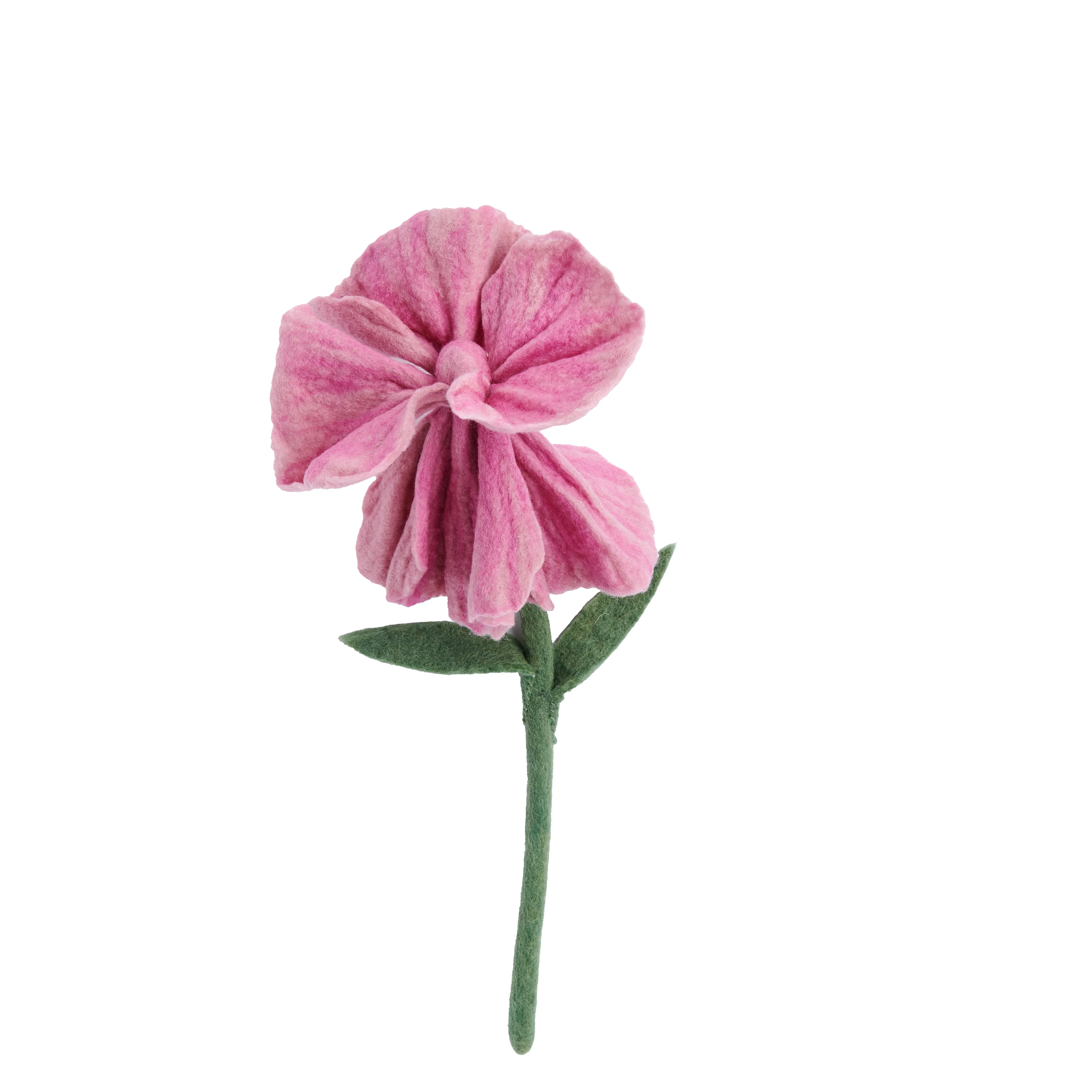Felt Iris Flower Light Pink