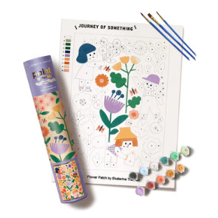 Flower Patch Paint by Numbers Kit