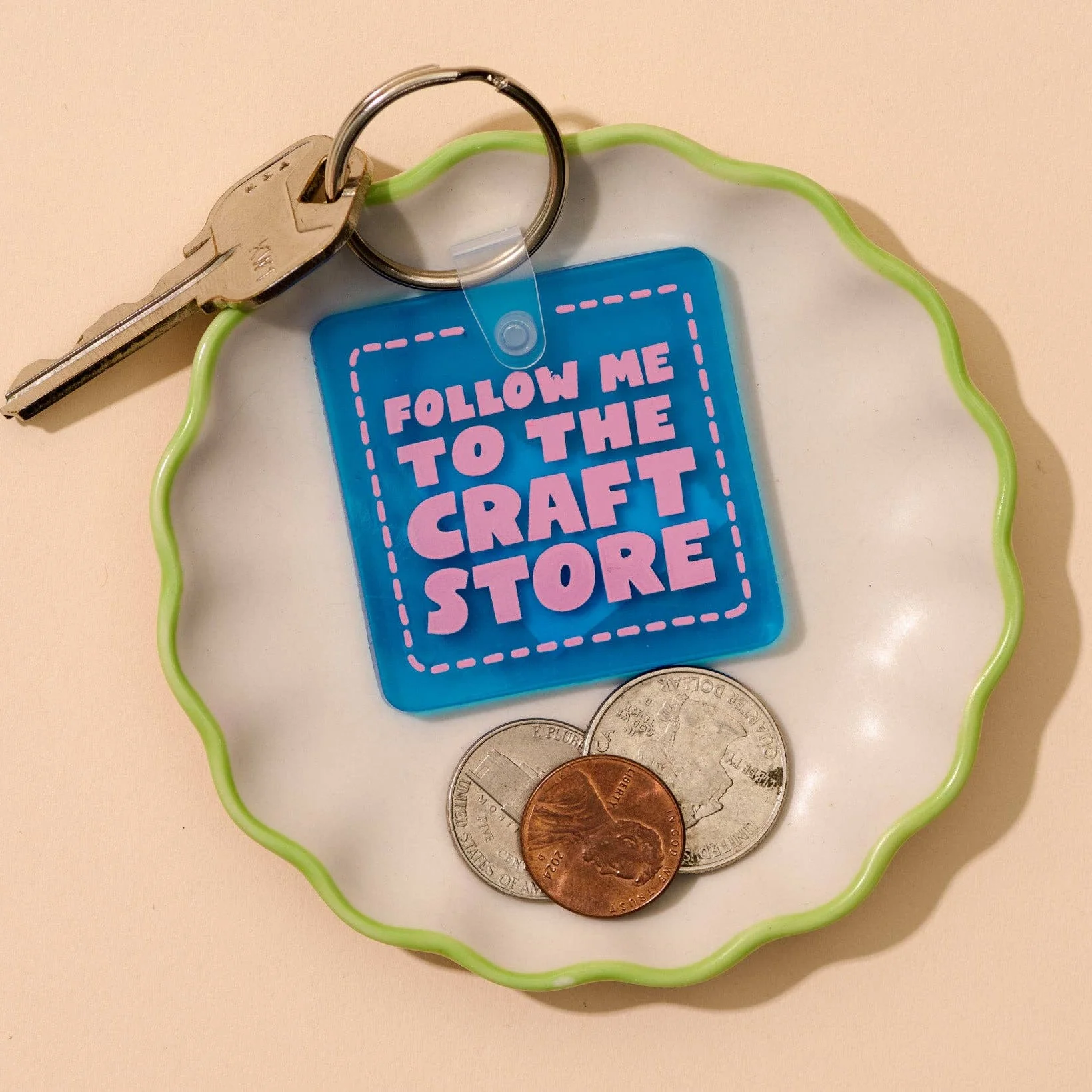 Follow Me Craft Store Keychain - Image 2