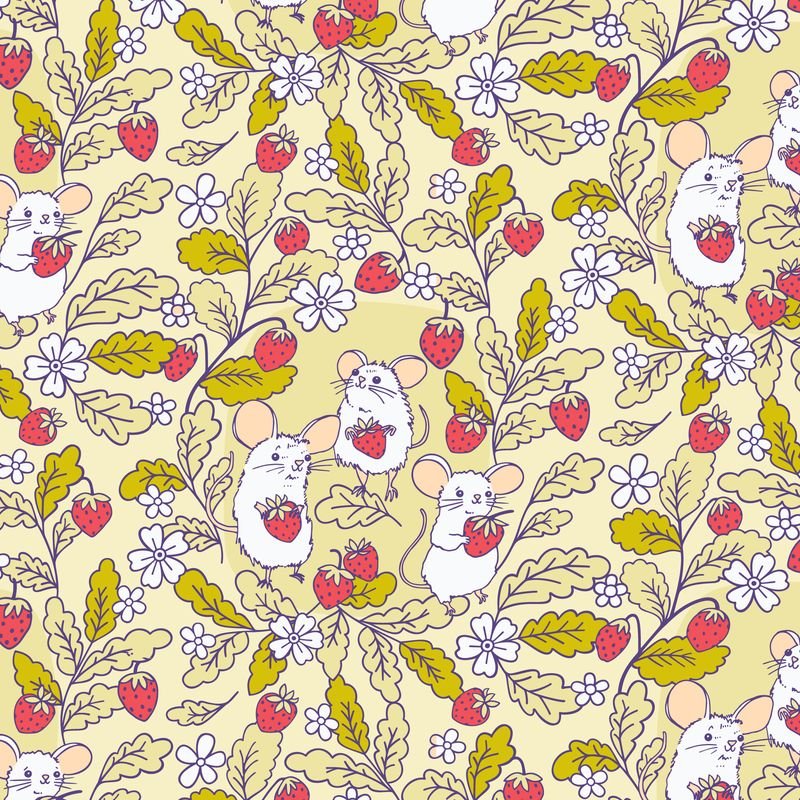 Forest Friends / Strawberry Mice