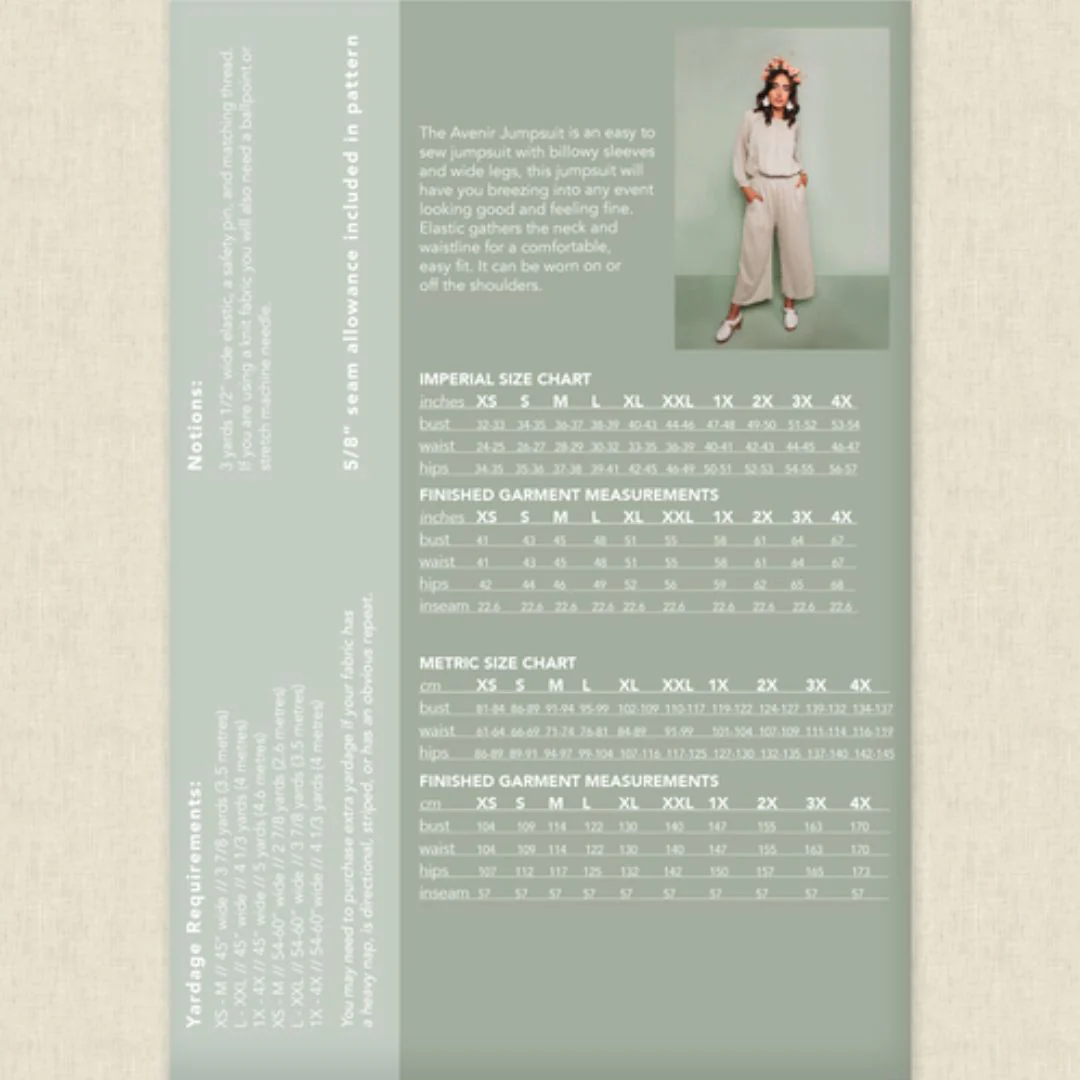 The Avenir Jumpsuit / Printed Pattern - Image 3
