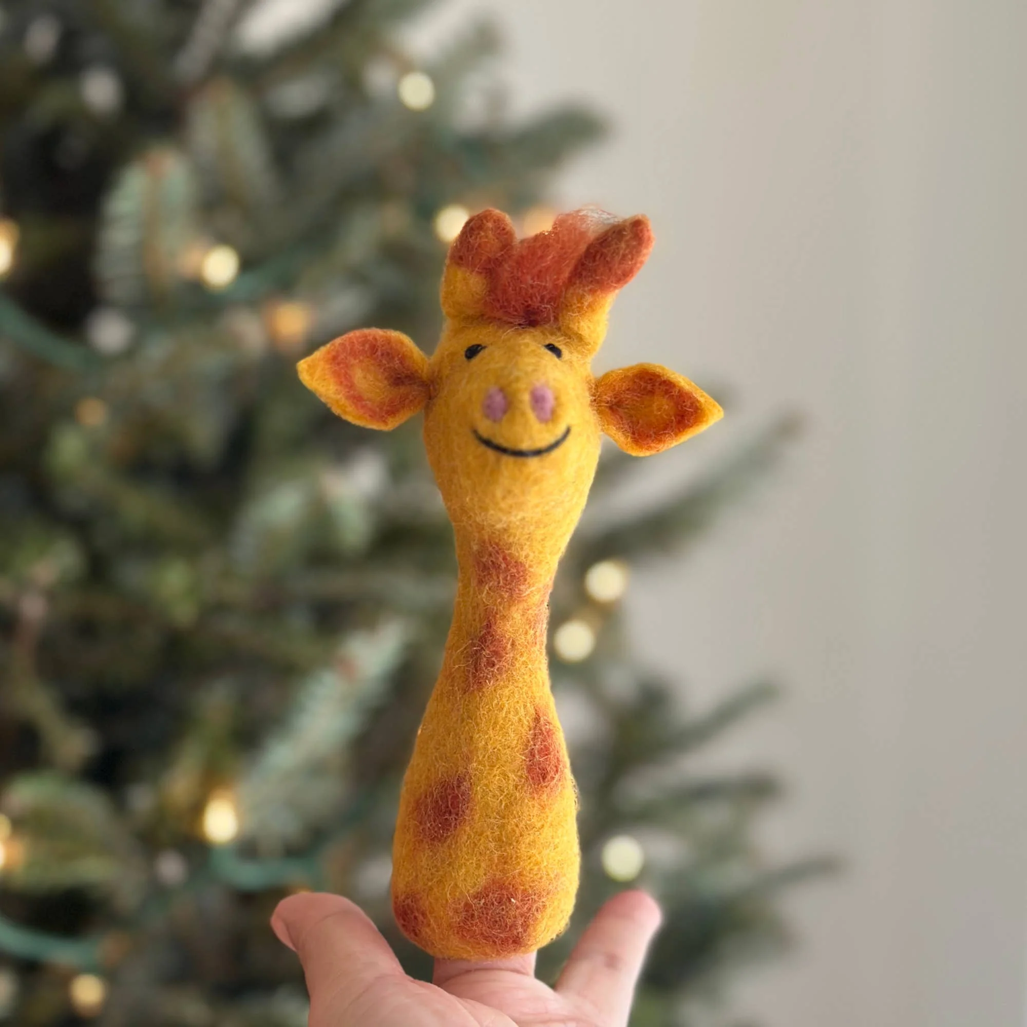 Felt Finger Puppet / Giraffe