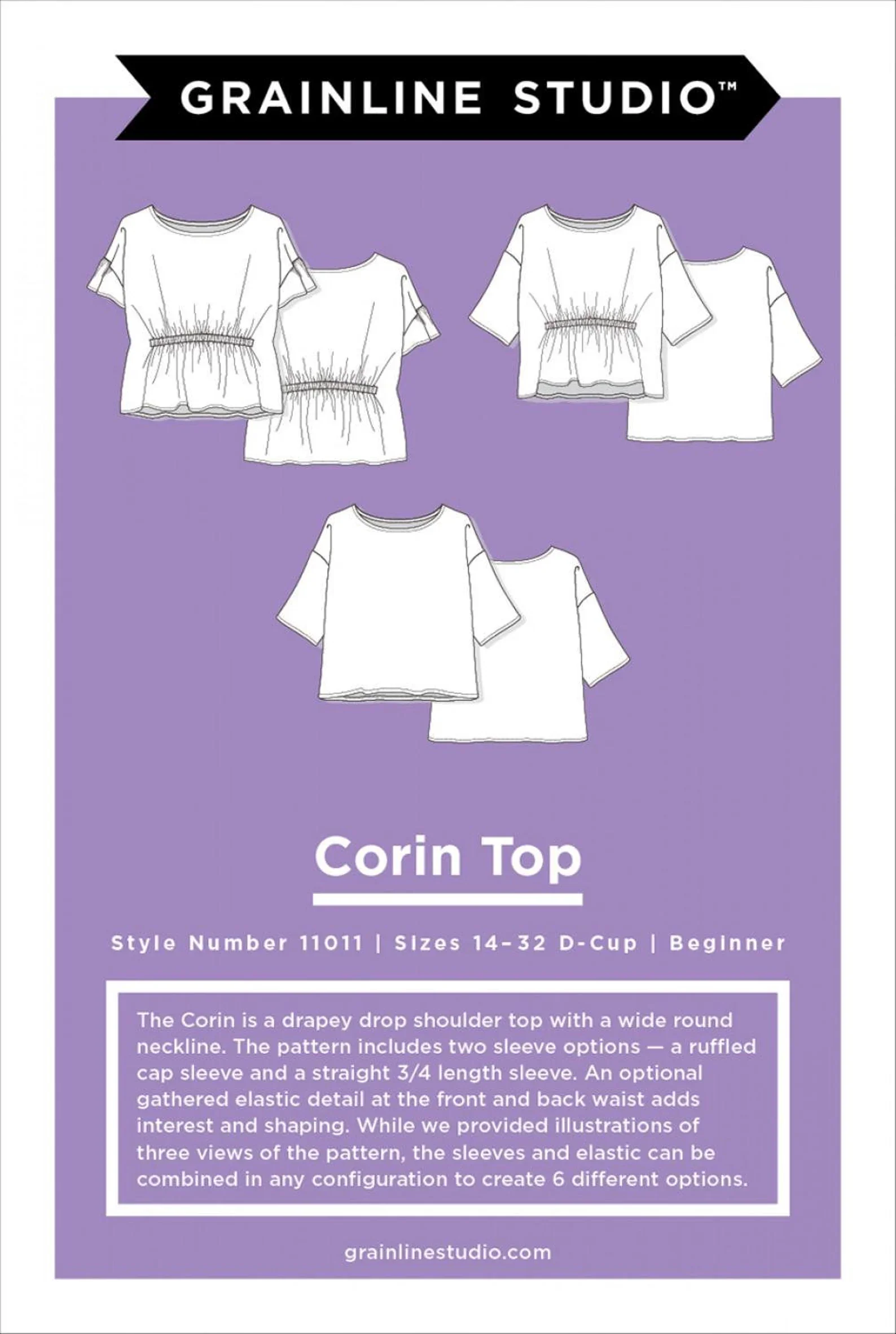 Corin Top / 14 - 32 / Printed Pattern - Image 2