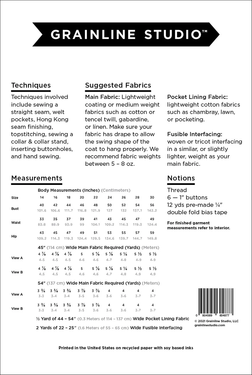 Cortland Trench / Curvy / Printed Pattern - Image 2