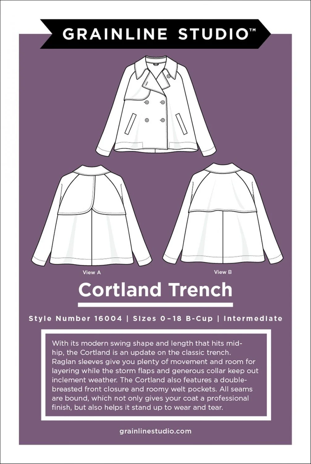 Cortland Trench / Standard / Printed Pattern