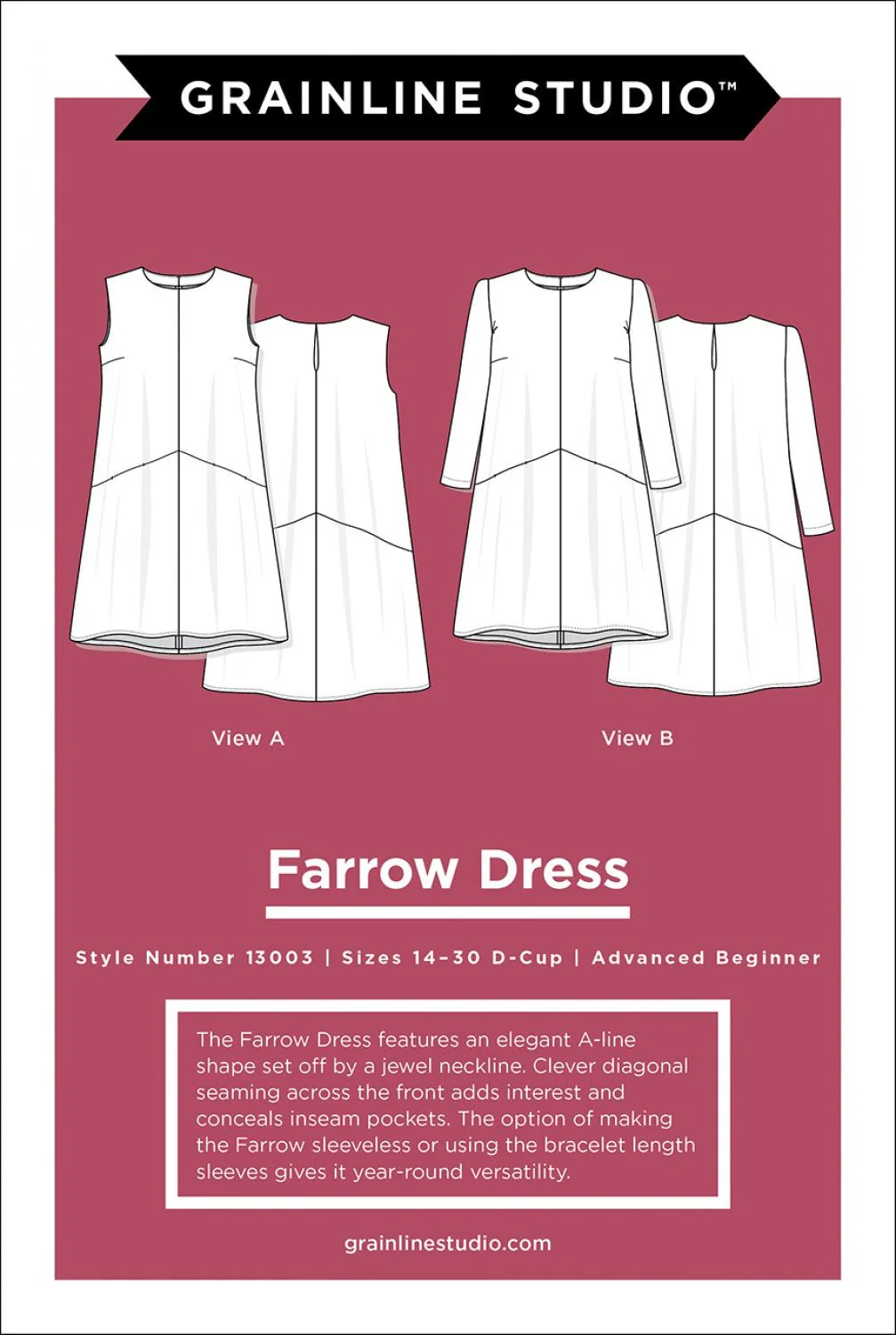 Farrow Dress / Curvy / Printed Pattern