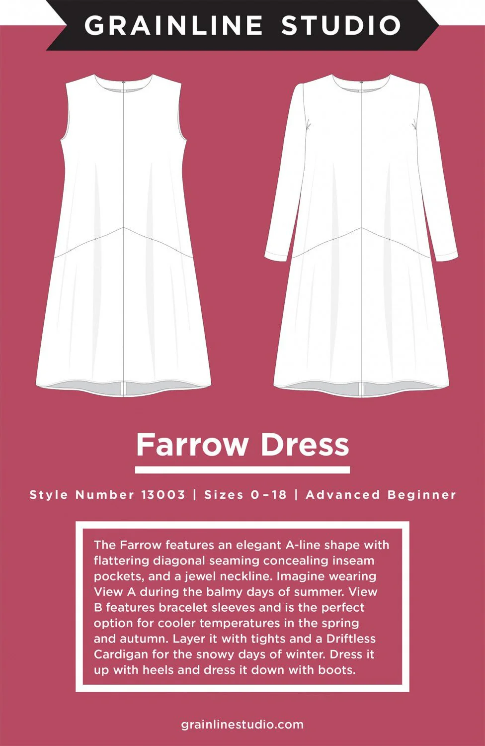Farrow Dress / Standard / Printed Pattern