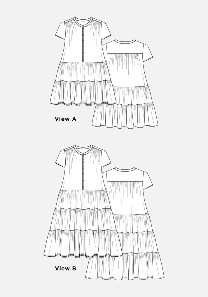 Poppy Dress / 0 - 18 / Printed Pattern - Image 4