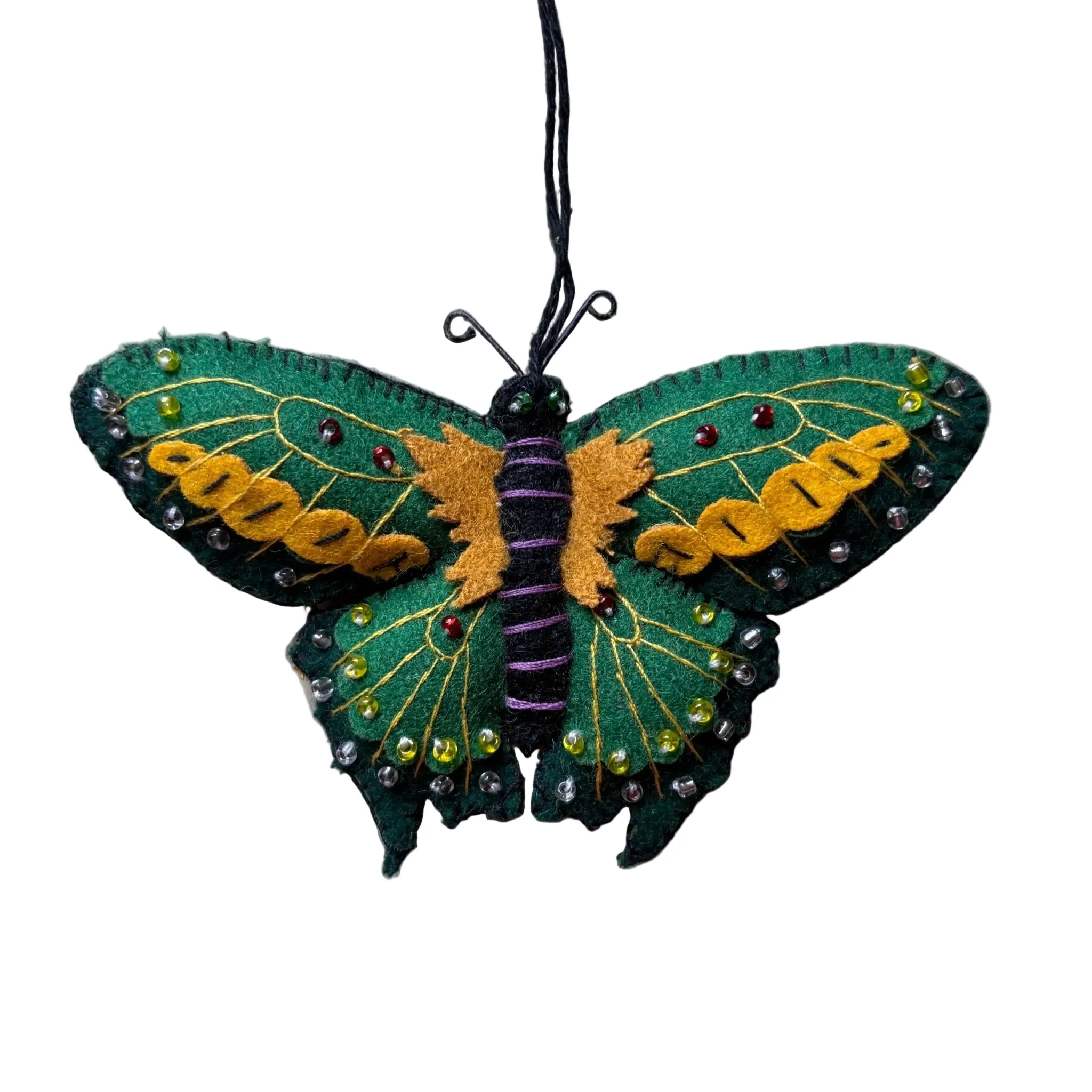 Green Butterfly Ornament