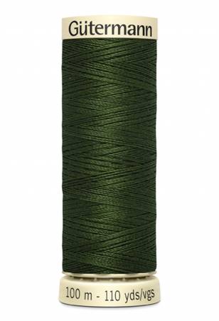 Green & Teal Sew-all Thread 100m / 782 Black Olive - Image 2