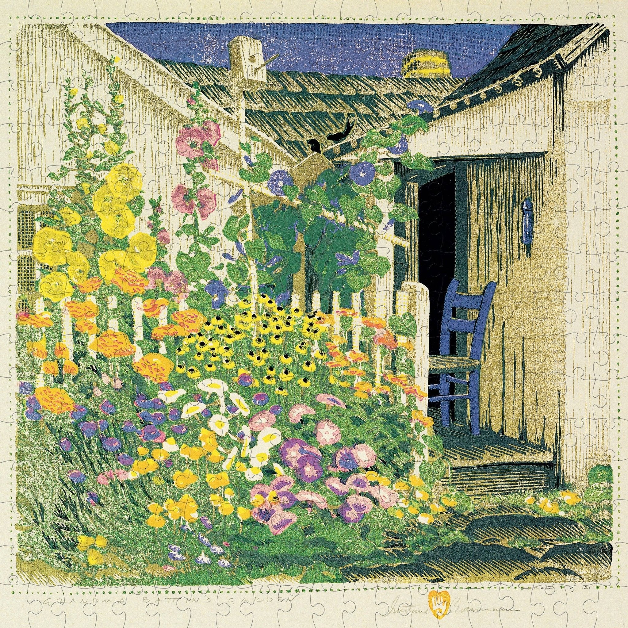 Gustave Baumann: Grandma Battin's Garden 300-Piece Jigsaw Puzzle - Image 2