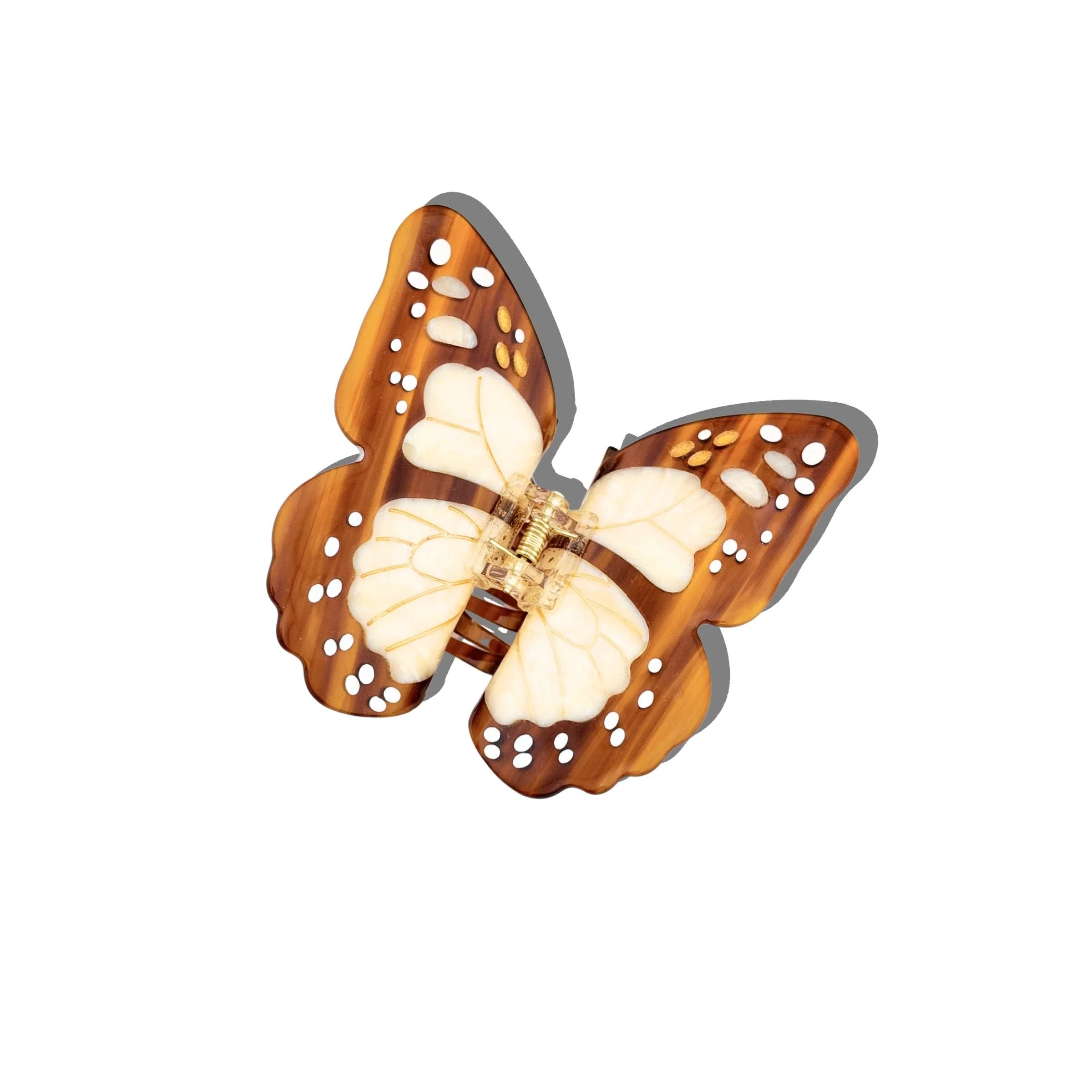 Hand-painted Boho Monarch Claw Hair Clip | Eco-Friendly