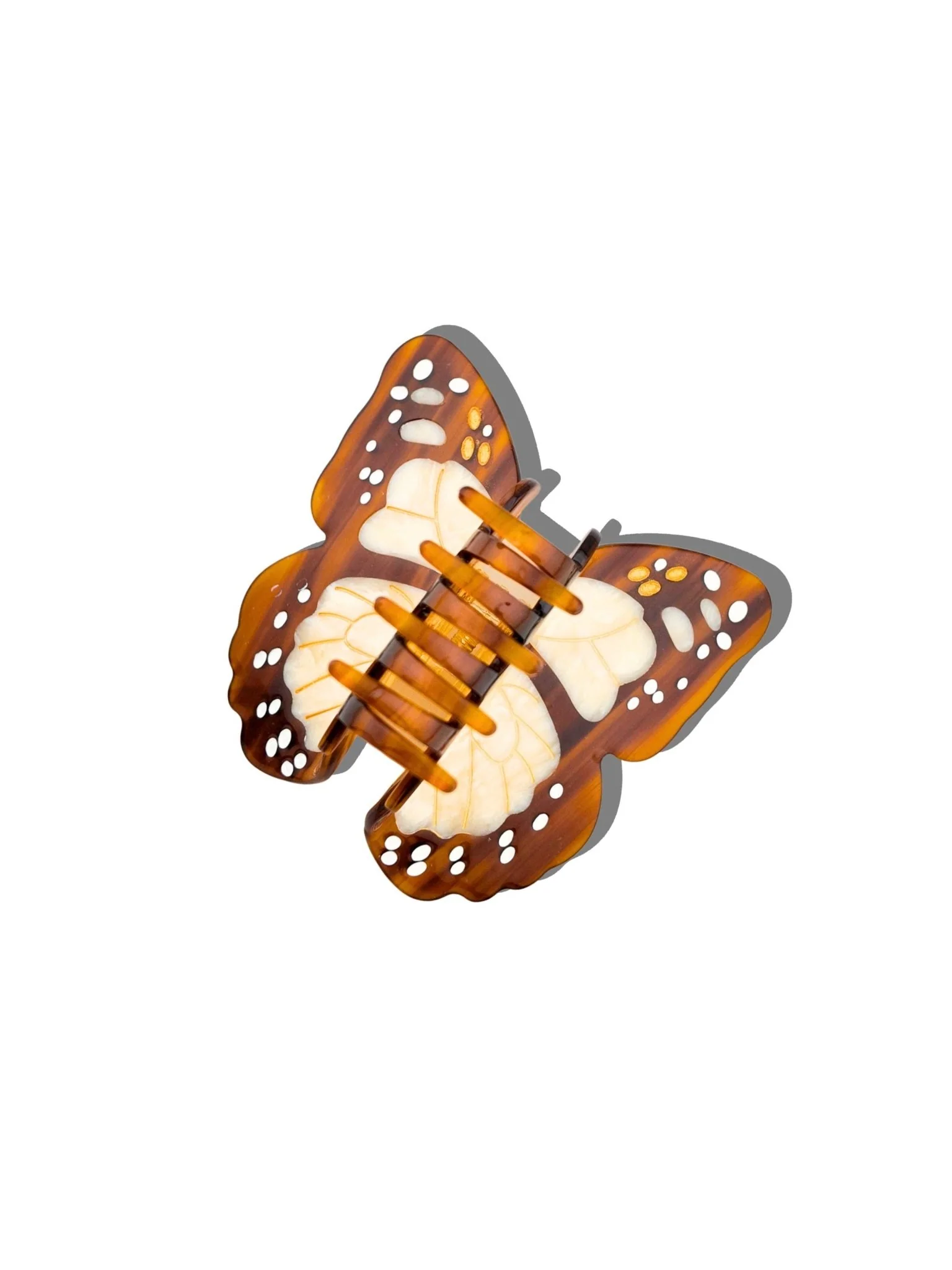 Hand-painted Boho Monarch Claw Hair Clip | Eco-Friendly - Image 3