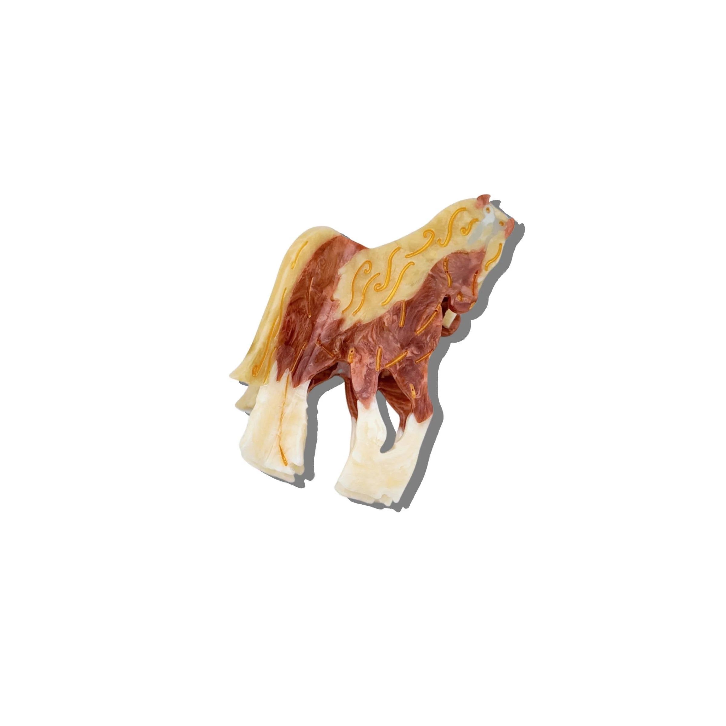Hand-painted Horse Hair Claw