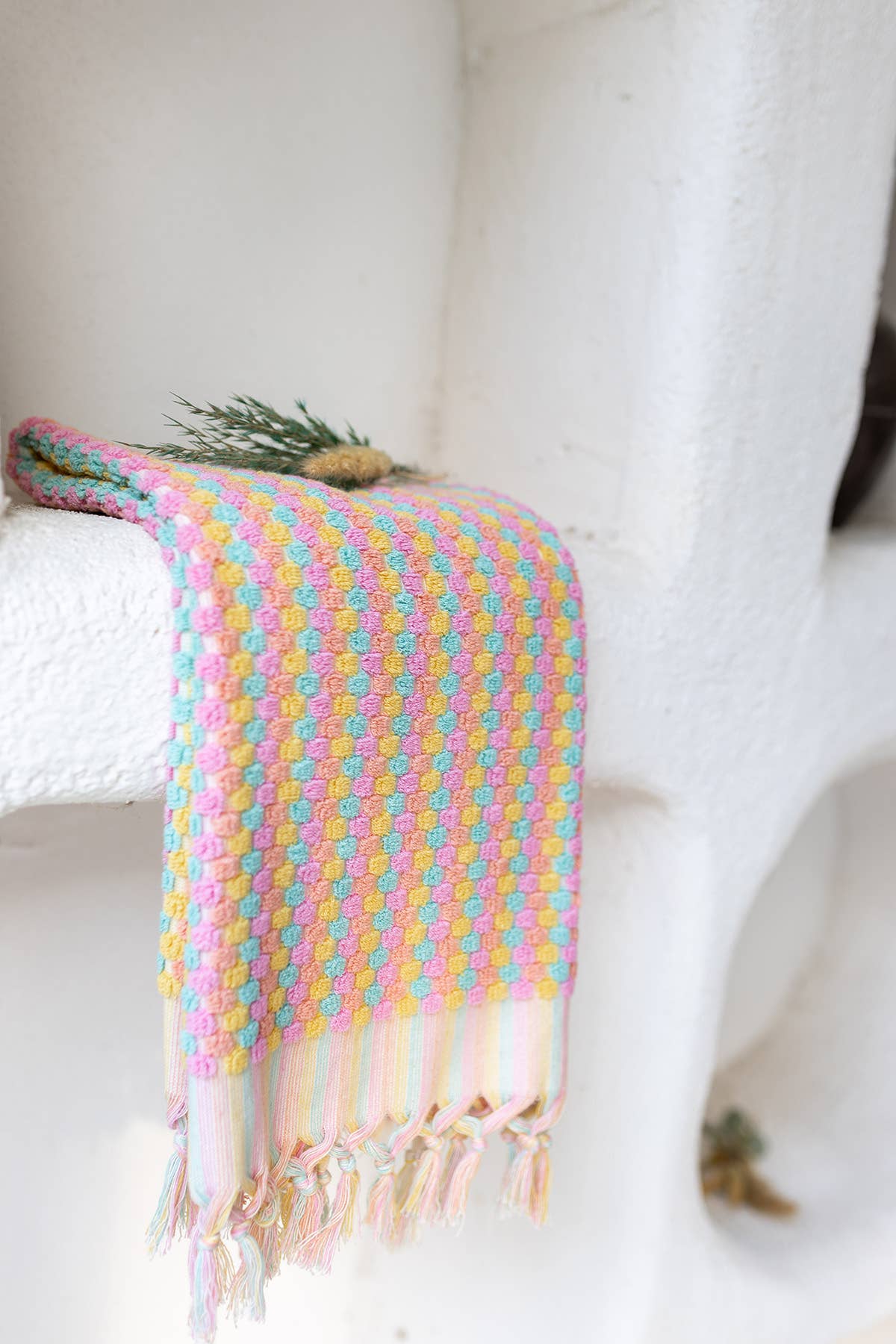 Handloomed Turkish Hand Towels / Pink Orange